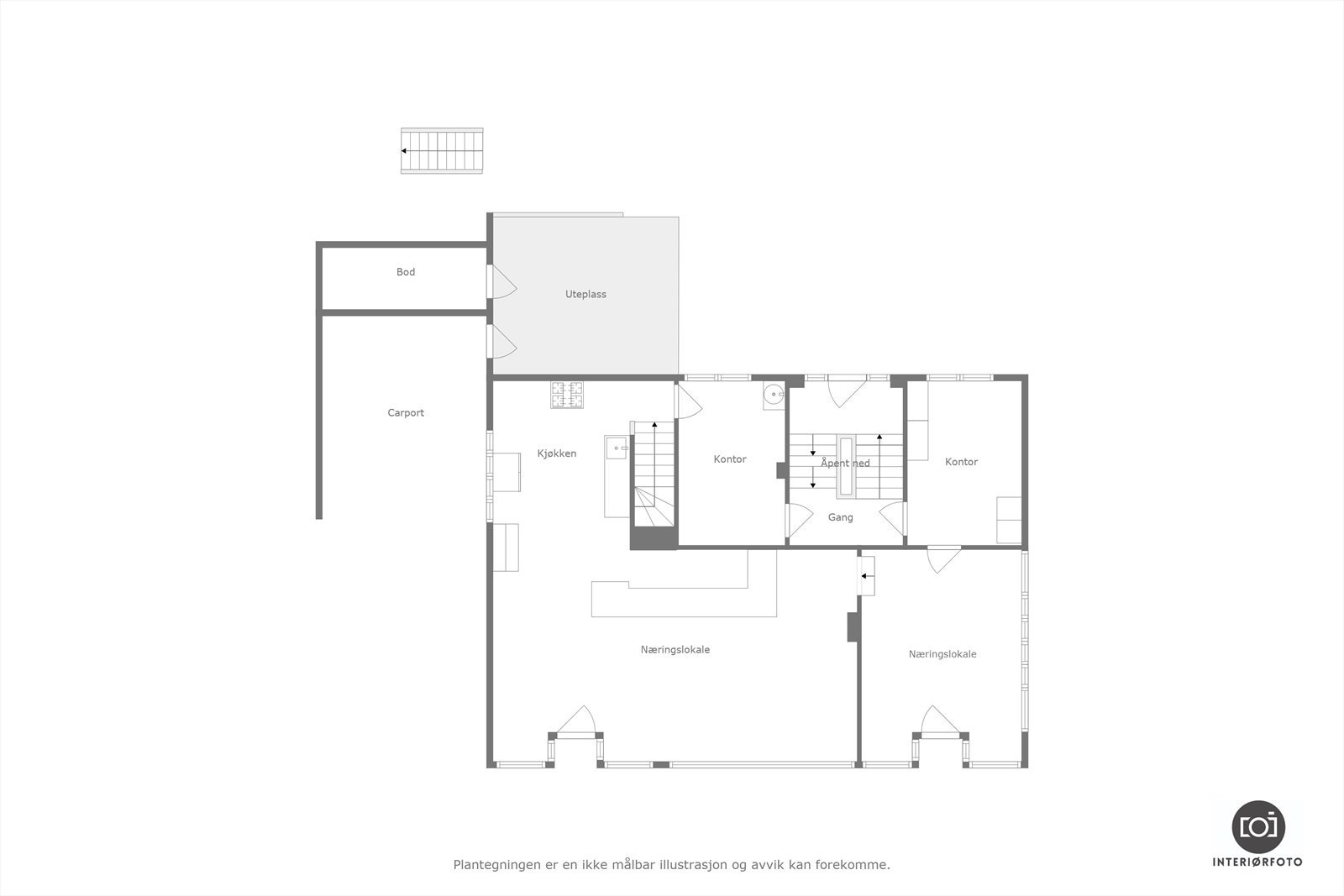 Plantegning Galleribilde