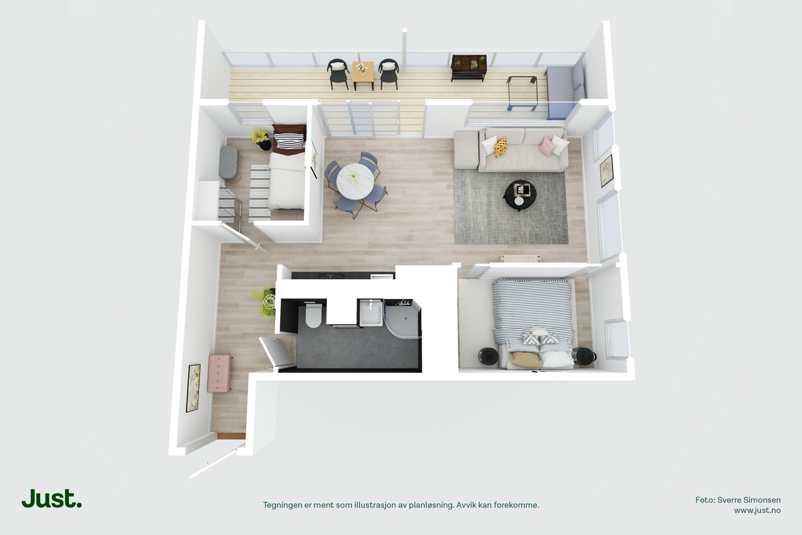 Planskisse 3D.