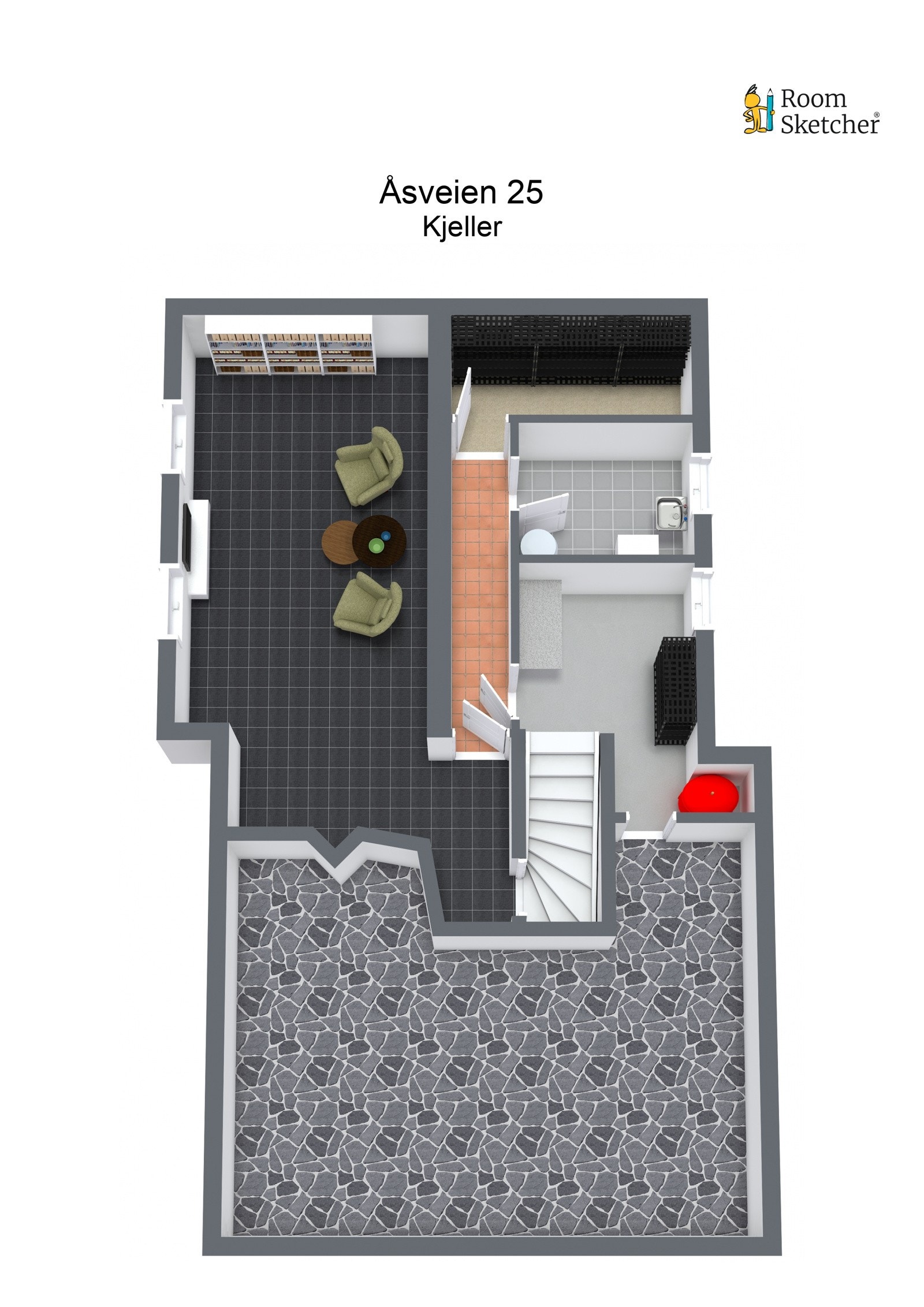 Plantegning kjeller Galleribilde