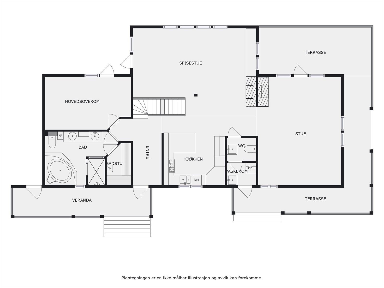 Plantegning hovedetasjen Galleribilde