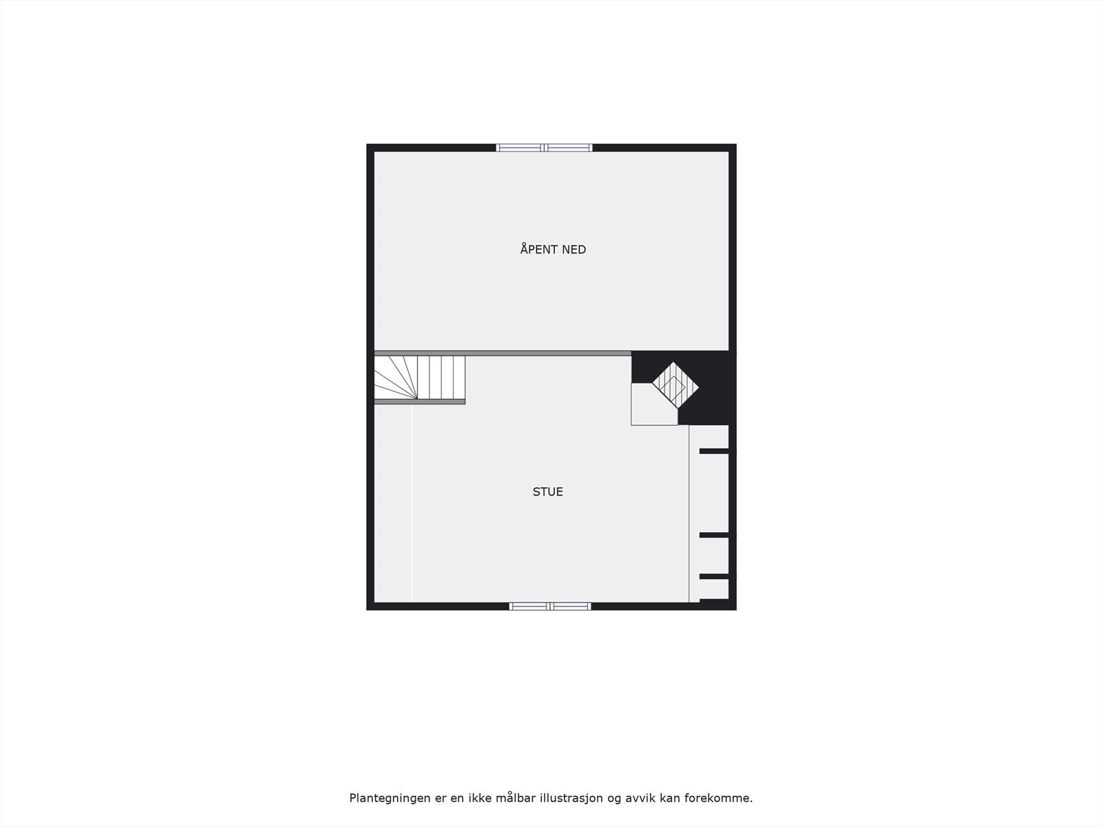 2. etasjen/Hemsrom med åpen løsning til spisestue Galleribilde