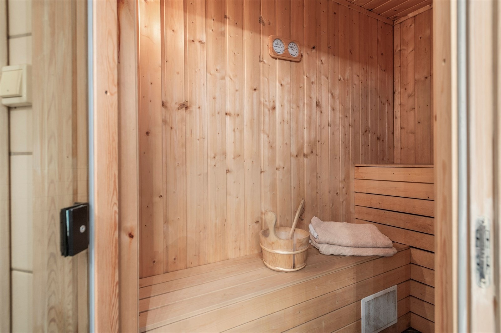 Badstuen er god å benytte seg av etter en lang dag ute i det fri. Galleribilde