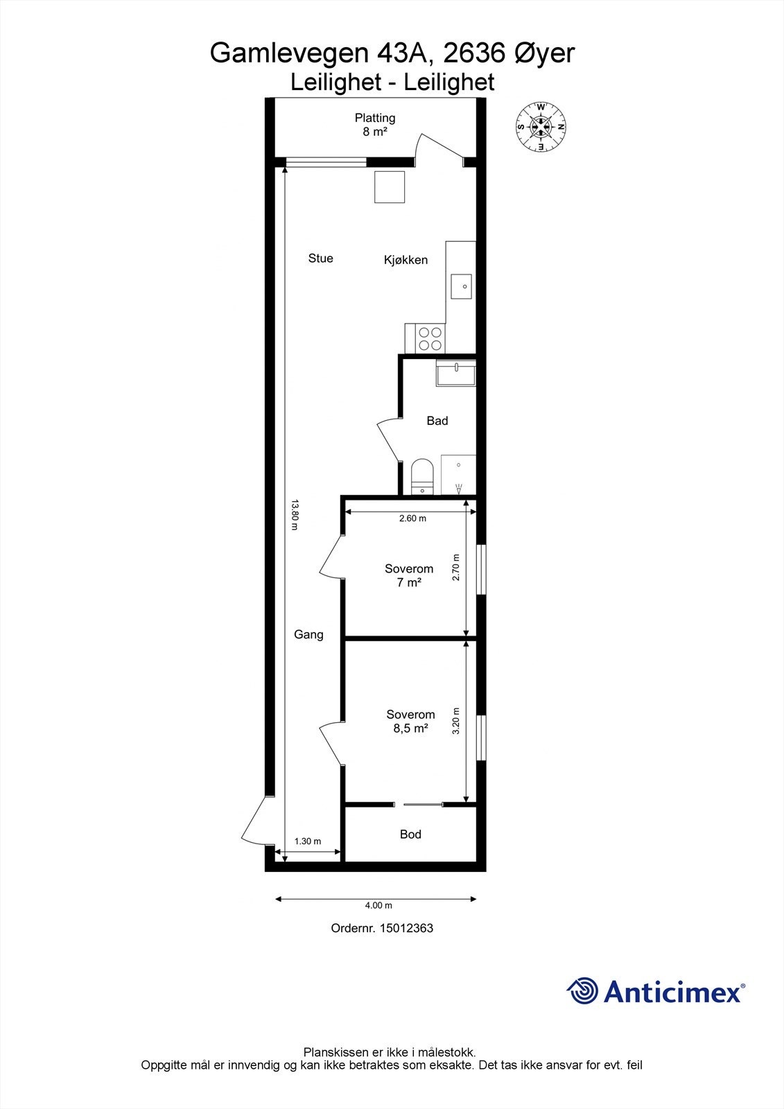 Plantegning Galleribilde