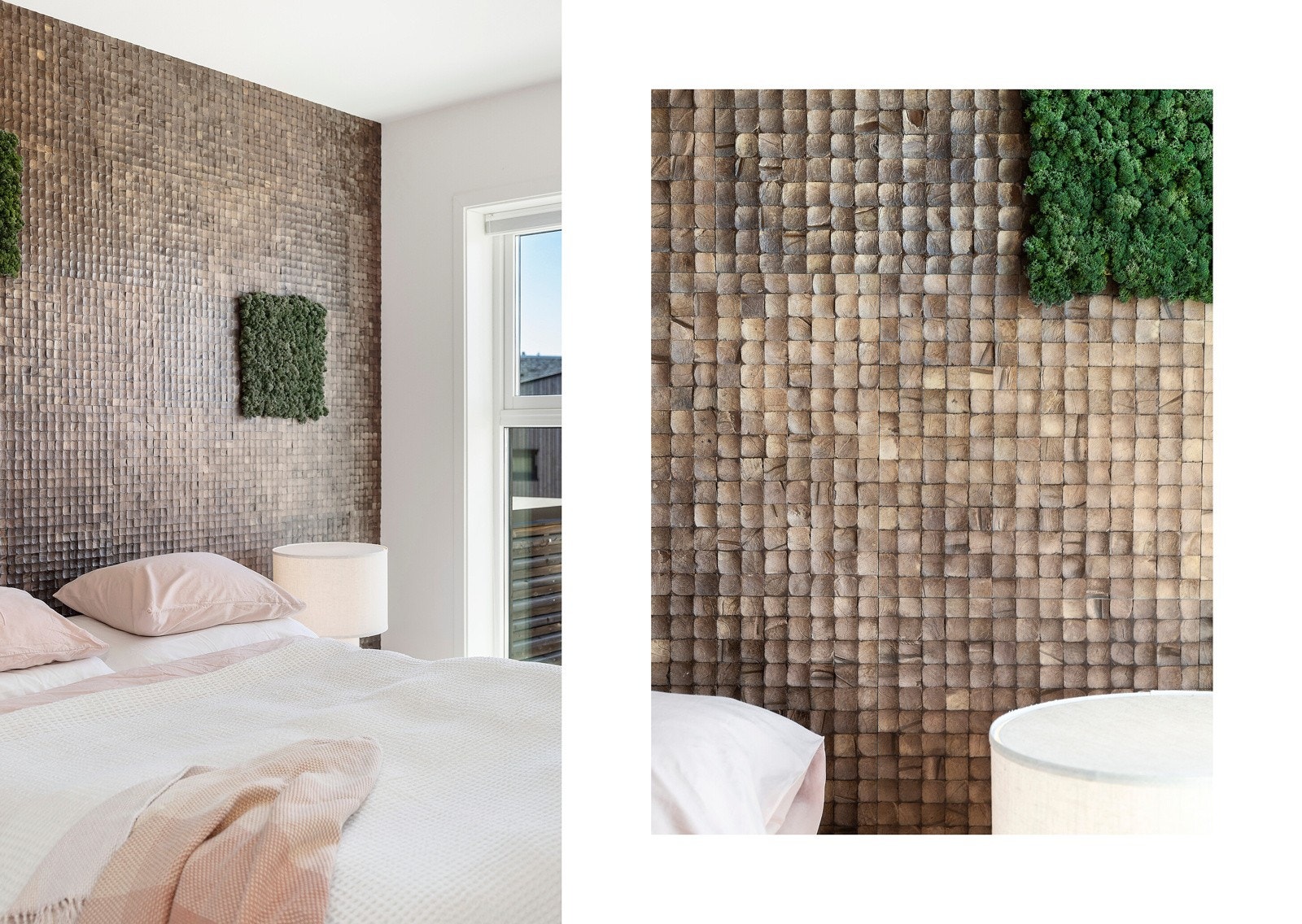 Alle soverommene er utsmykket med én dekorativ og moderne vegg som gir særpreg. Galleribilde