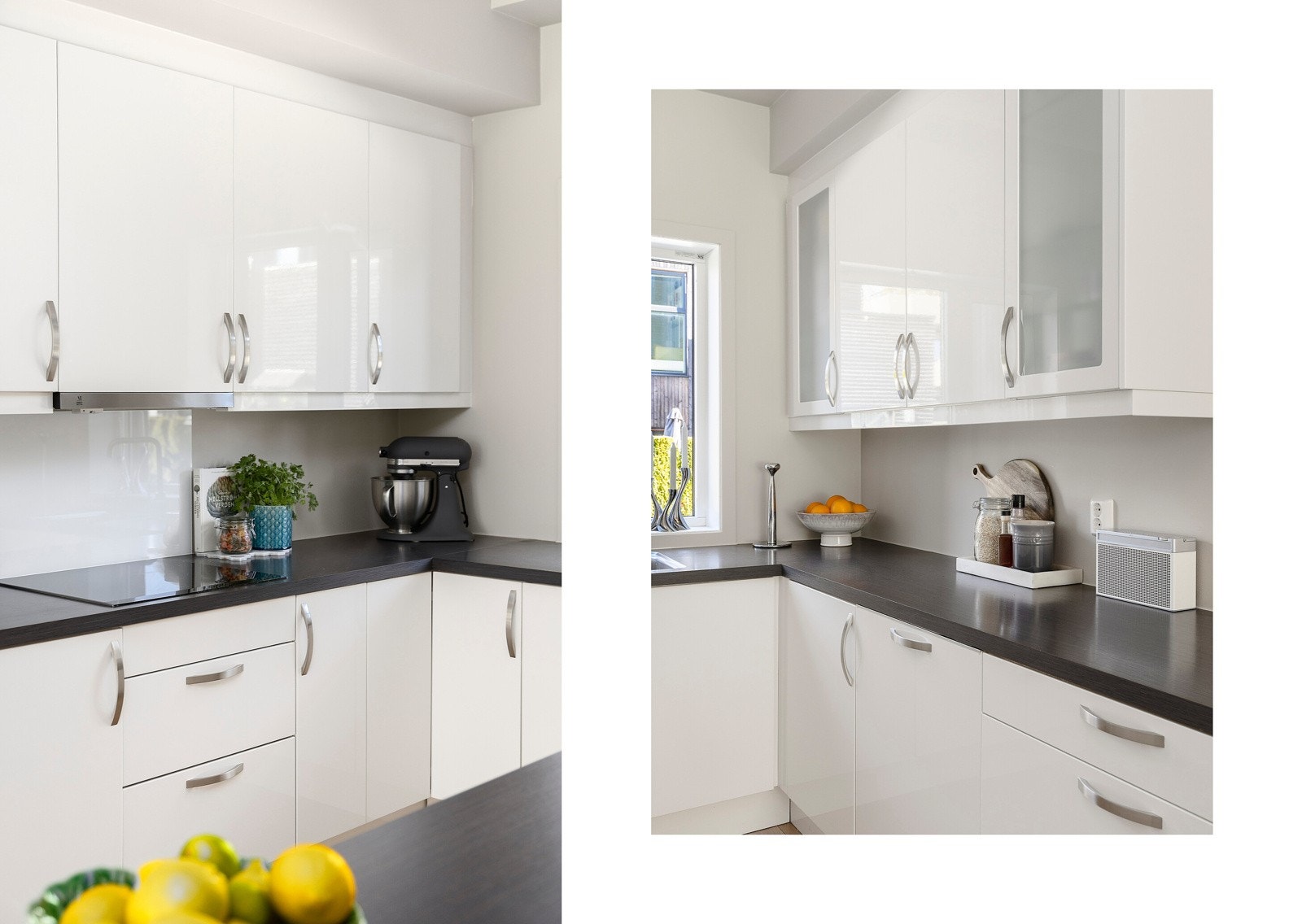 Alle hvitevarer er integrert i innredningen og medfølger i salget. Galleribilde