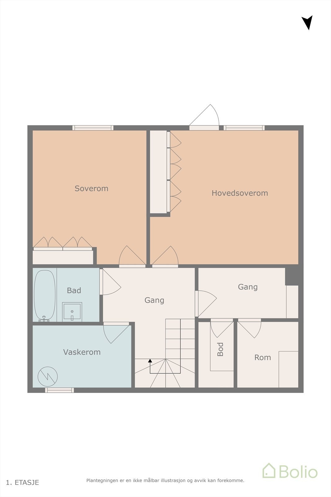 Plantegning underetasje Galleribilde