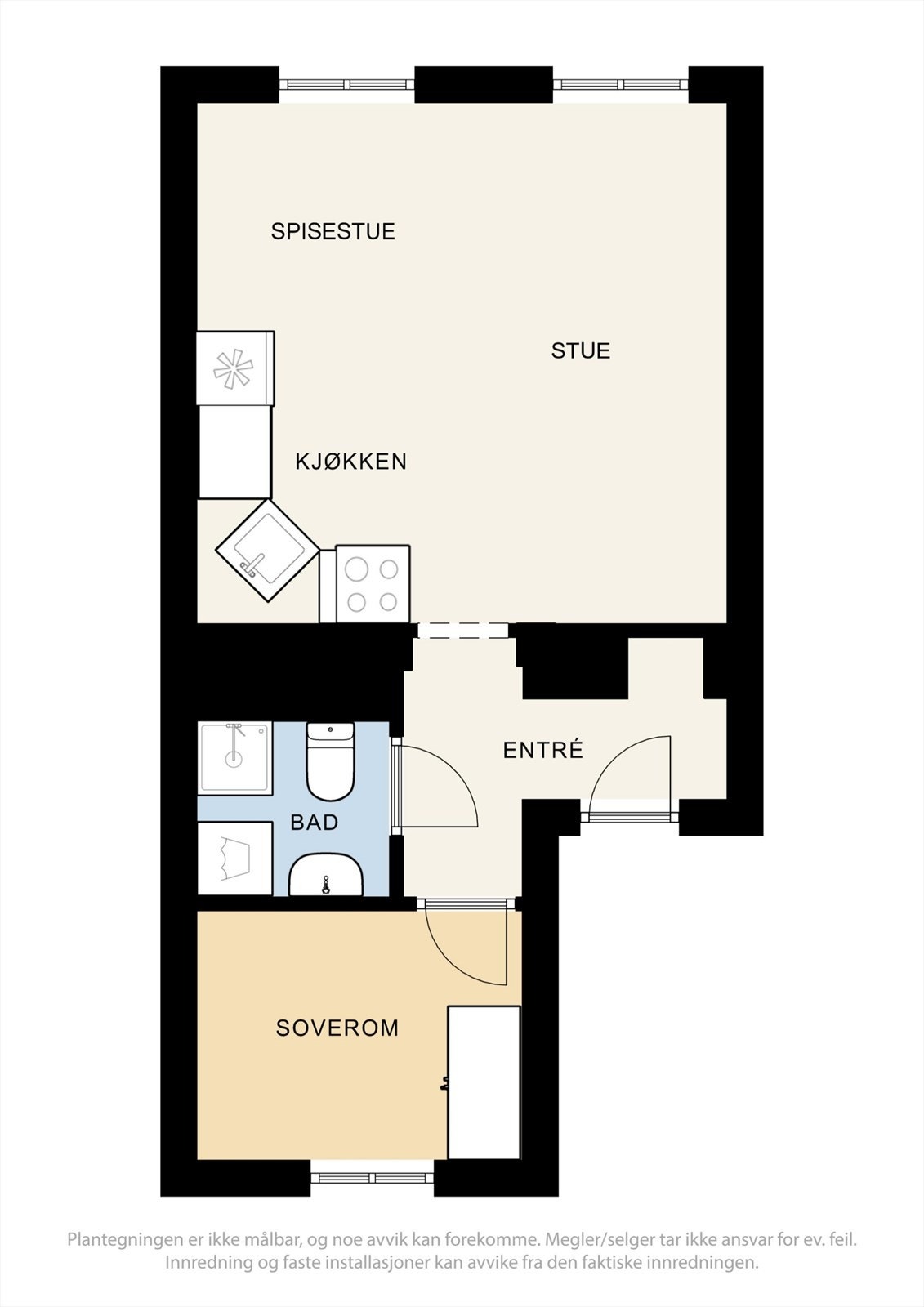 Plantegning - 4. etasje. Galleribilde