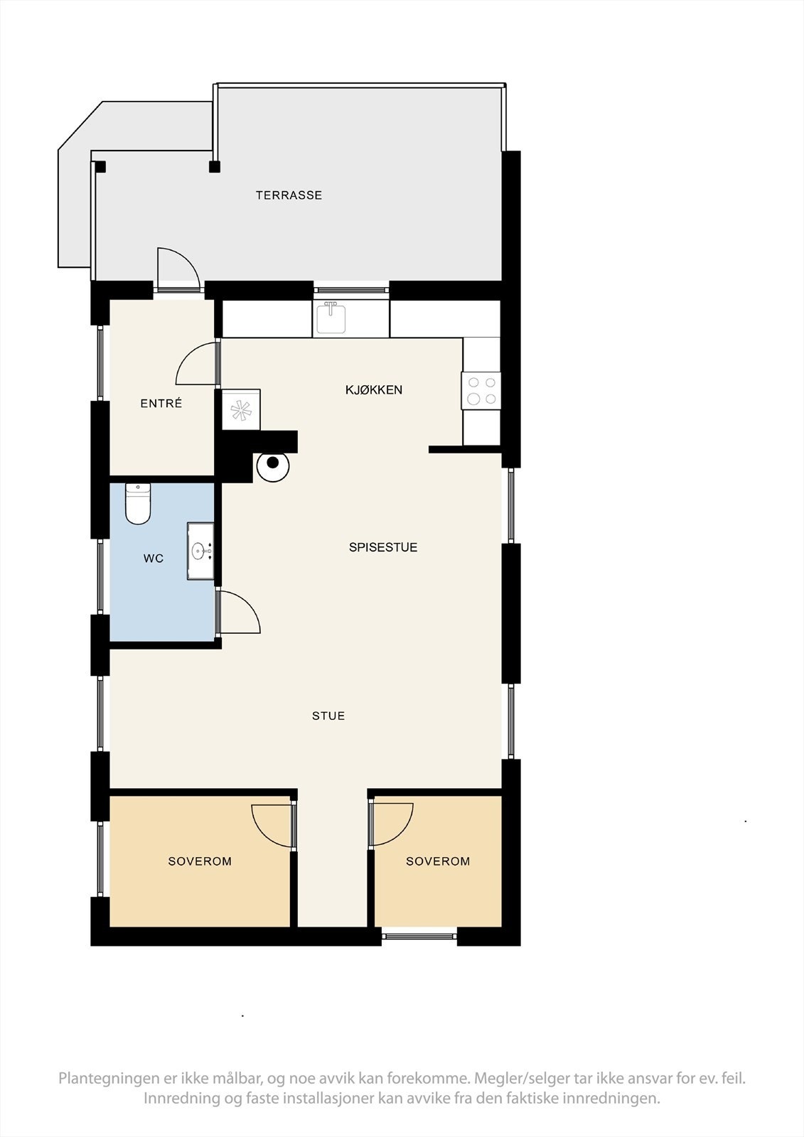 Plantegning hovedhytte. Galleribilde