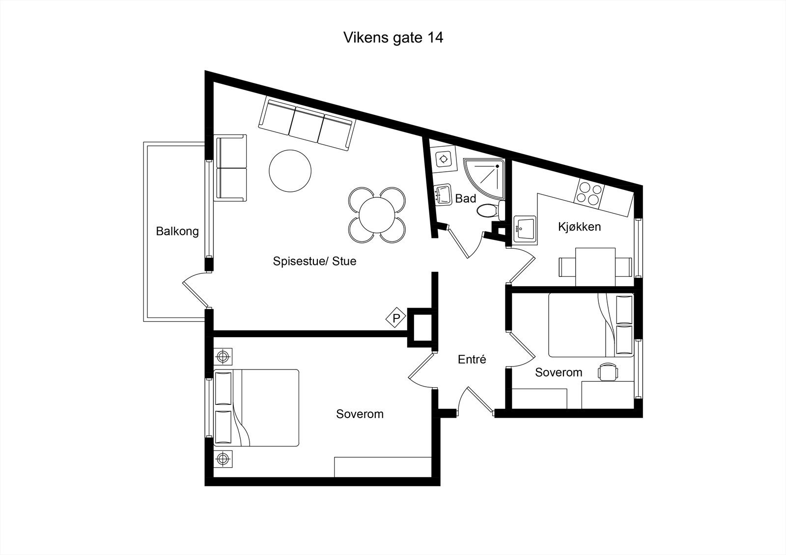 Plantegning. Galleribilde