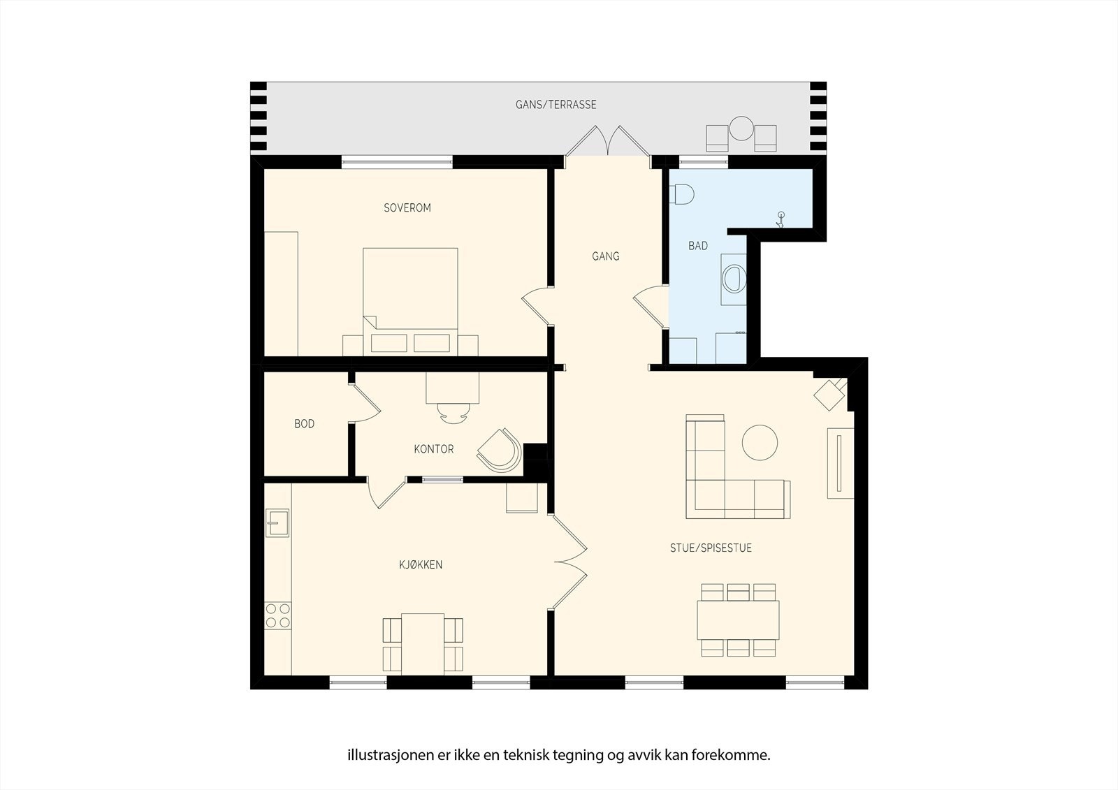 Plantegning Galleribilde