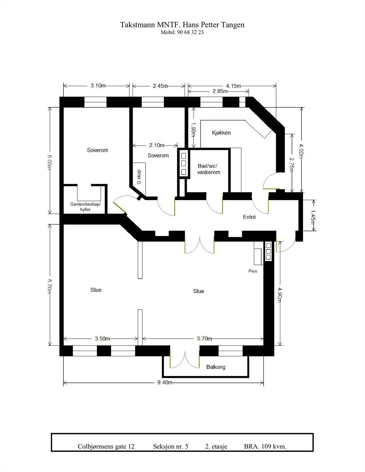 Plantegning Galleribilde