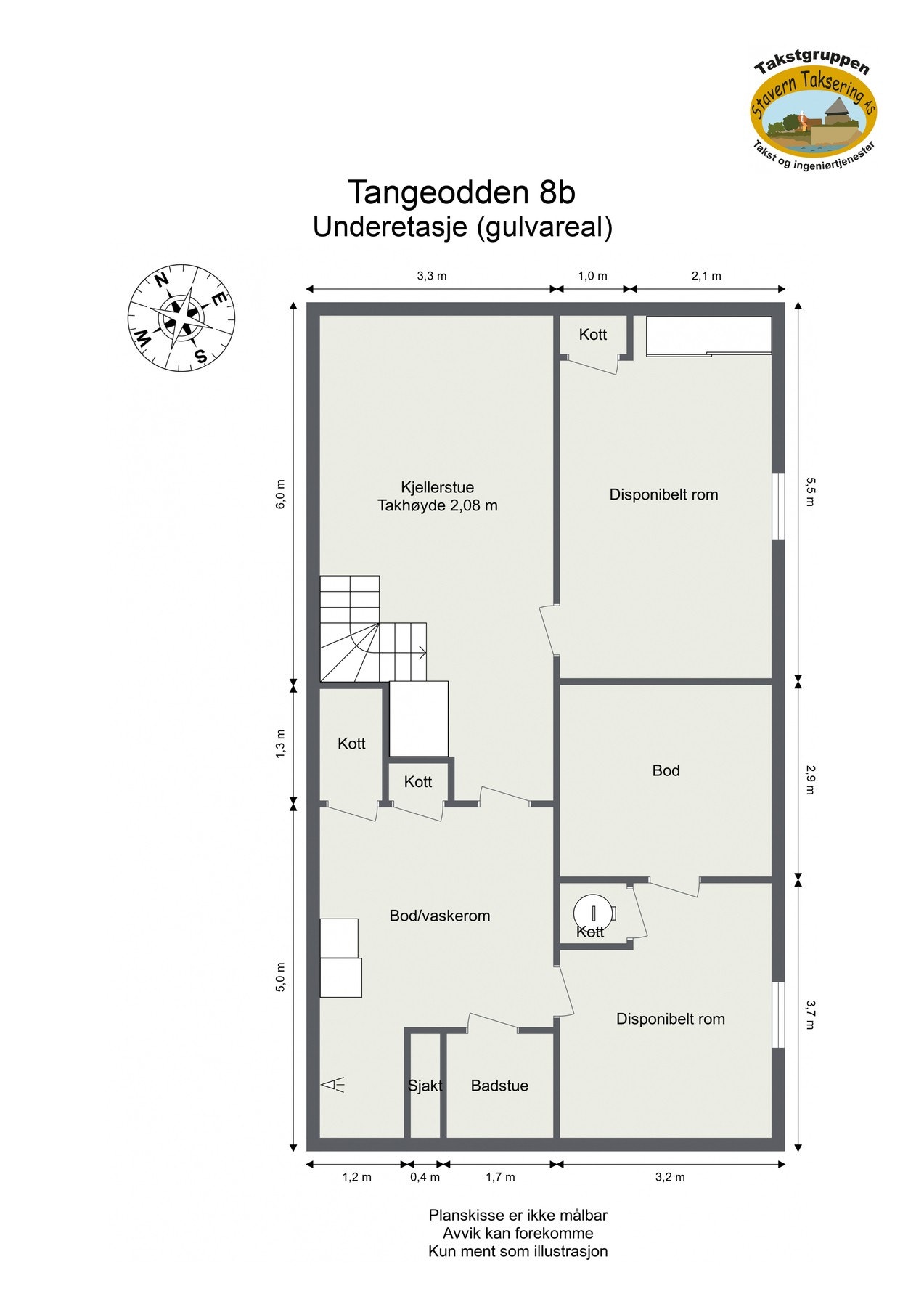 Plantegning underetasje Galleribilde
