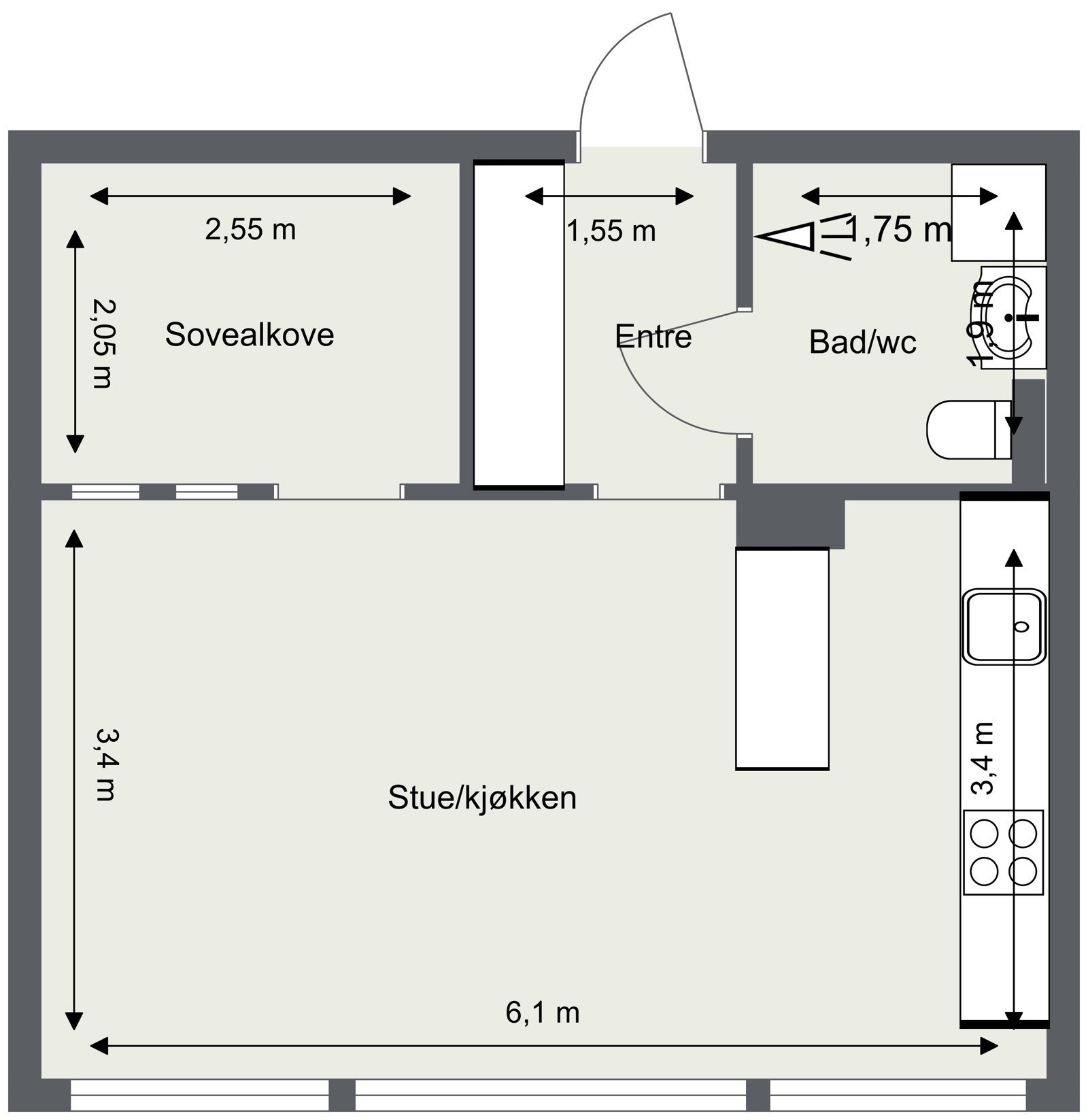 Plantegning Galleribilde