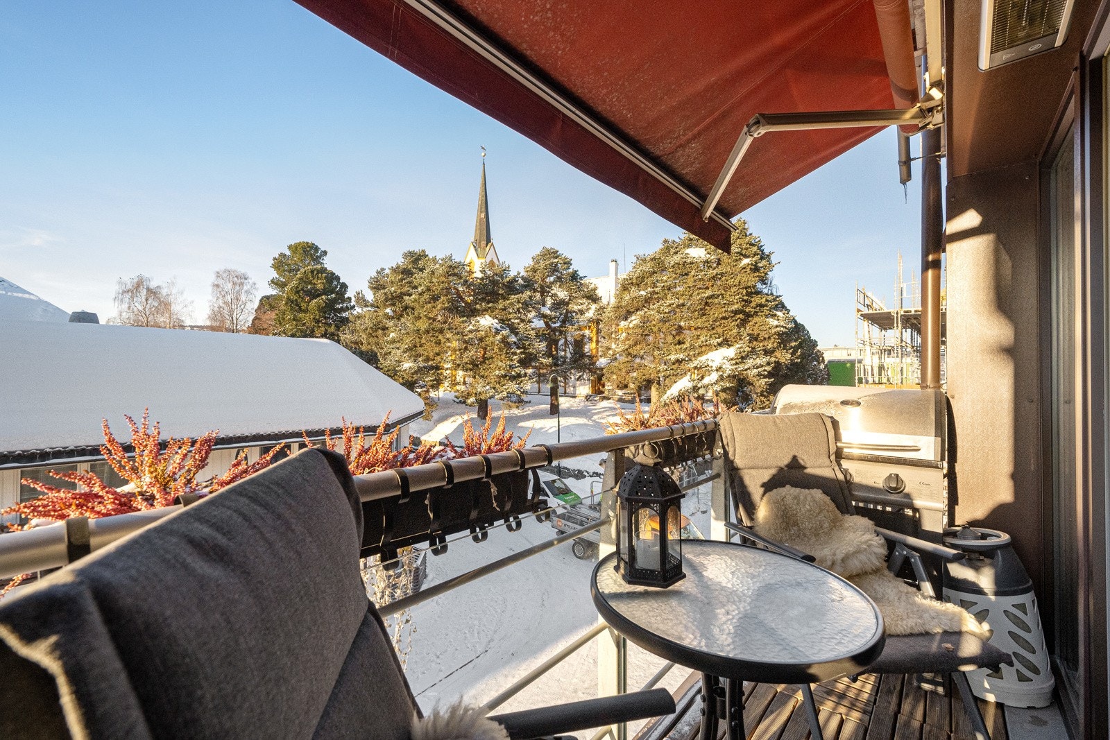 Hyggelig balkong Galleribilde