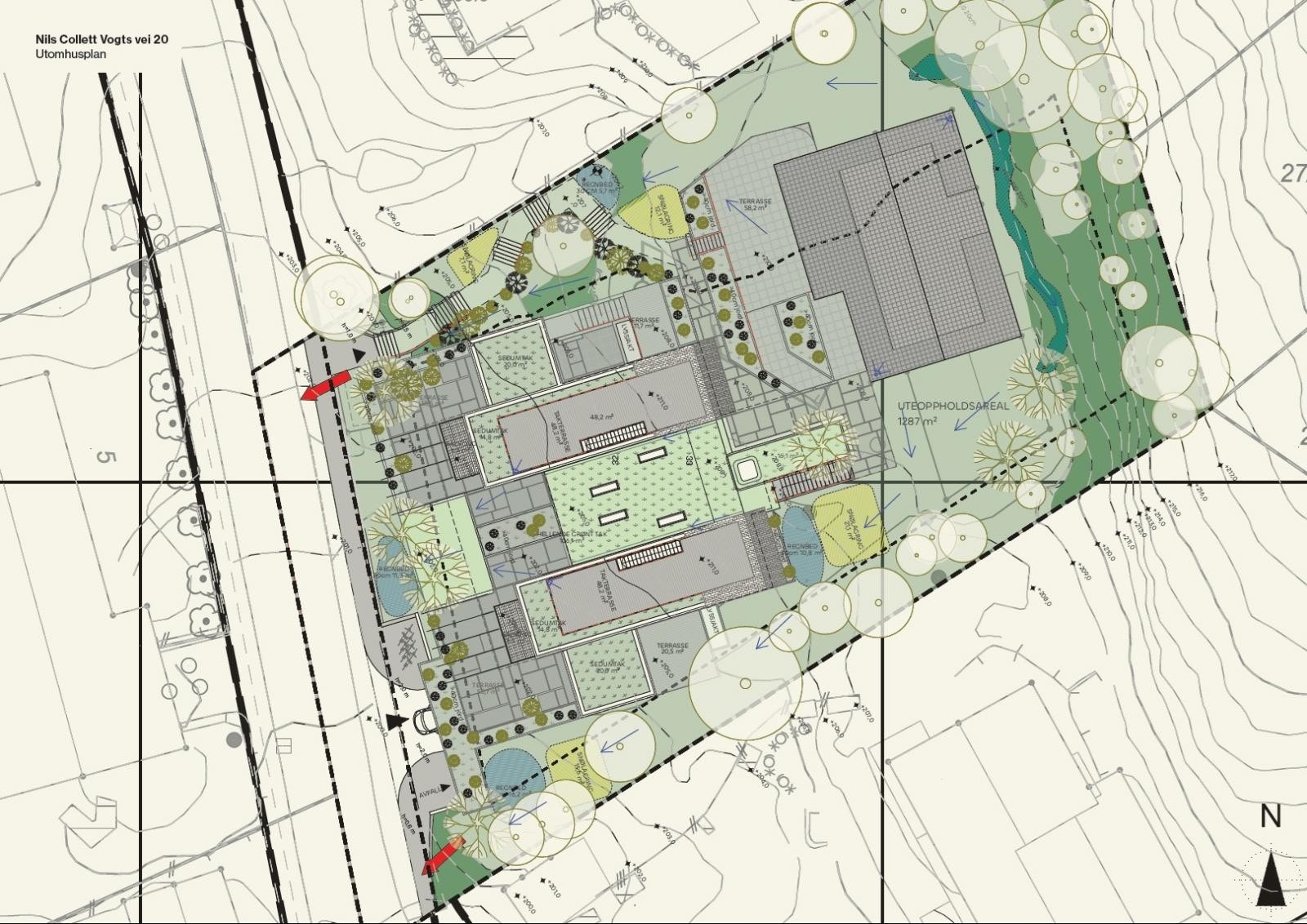 Uteomhusplan Galleribilde