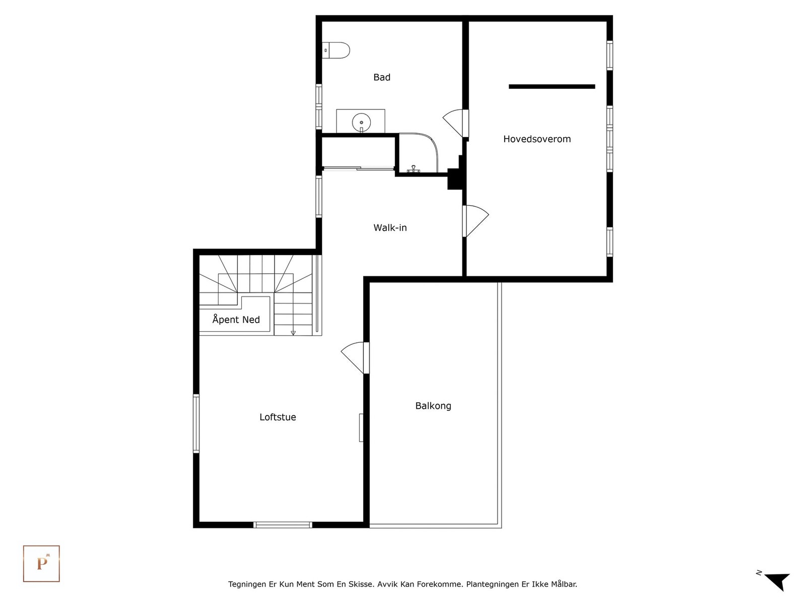 Plantegning 2. etg Galleribilde