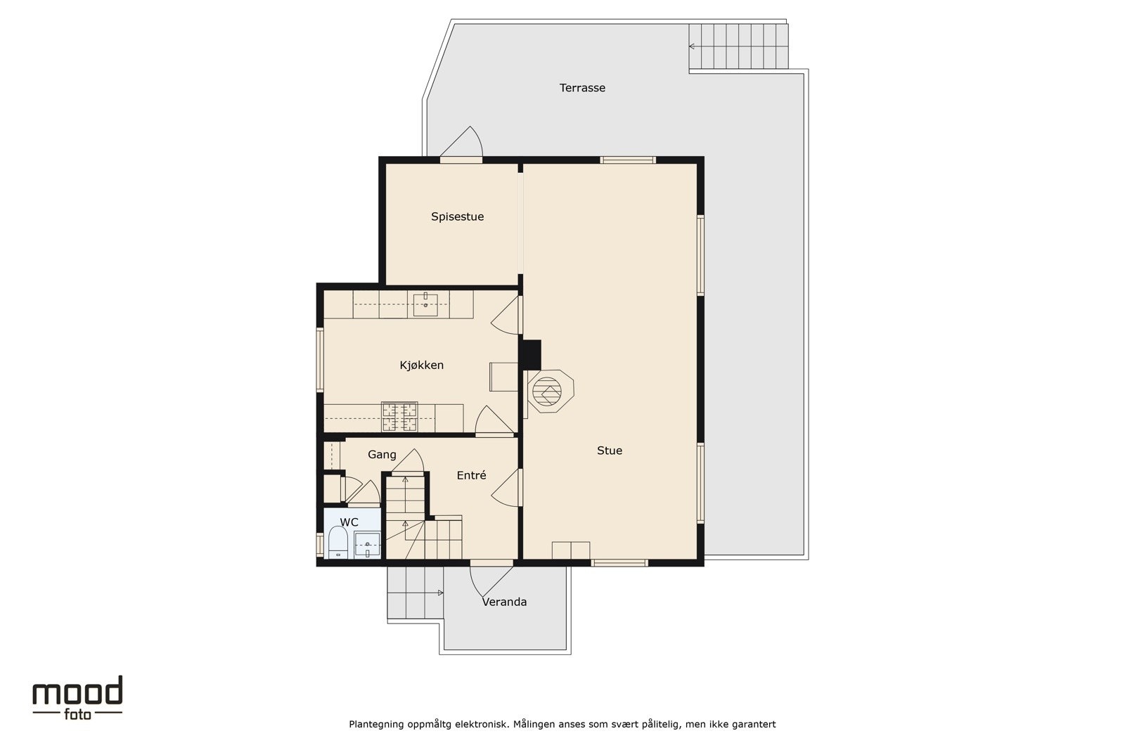 Plantegning 1. Etasje. Galleribilde