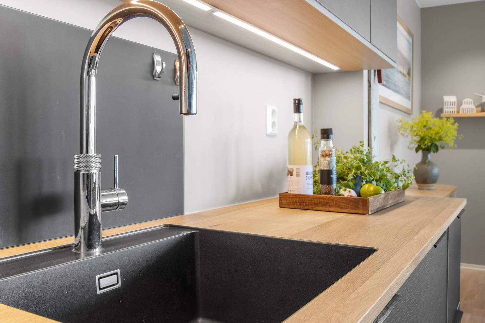 Quooker som sørger for muligheten til kokende vann rett fra springen! Galleribilde