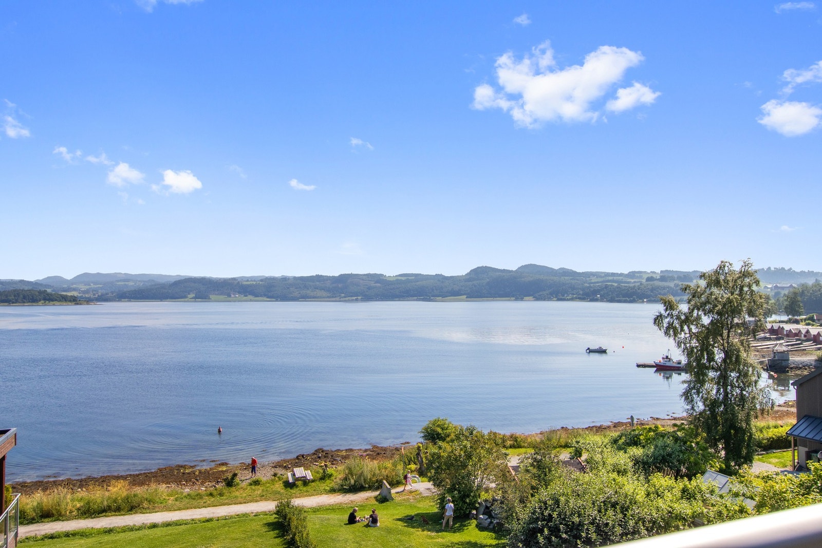 Utsiktsbilde fra leiligheten. Galleribilde