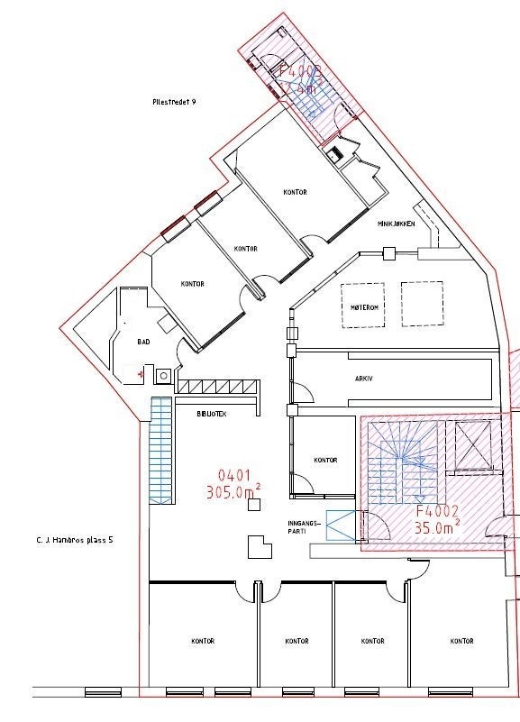 Planløsning for 4.etg Galleribilde
