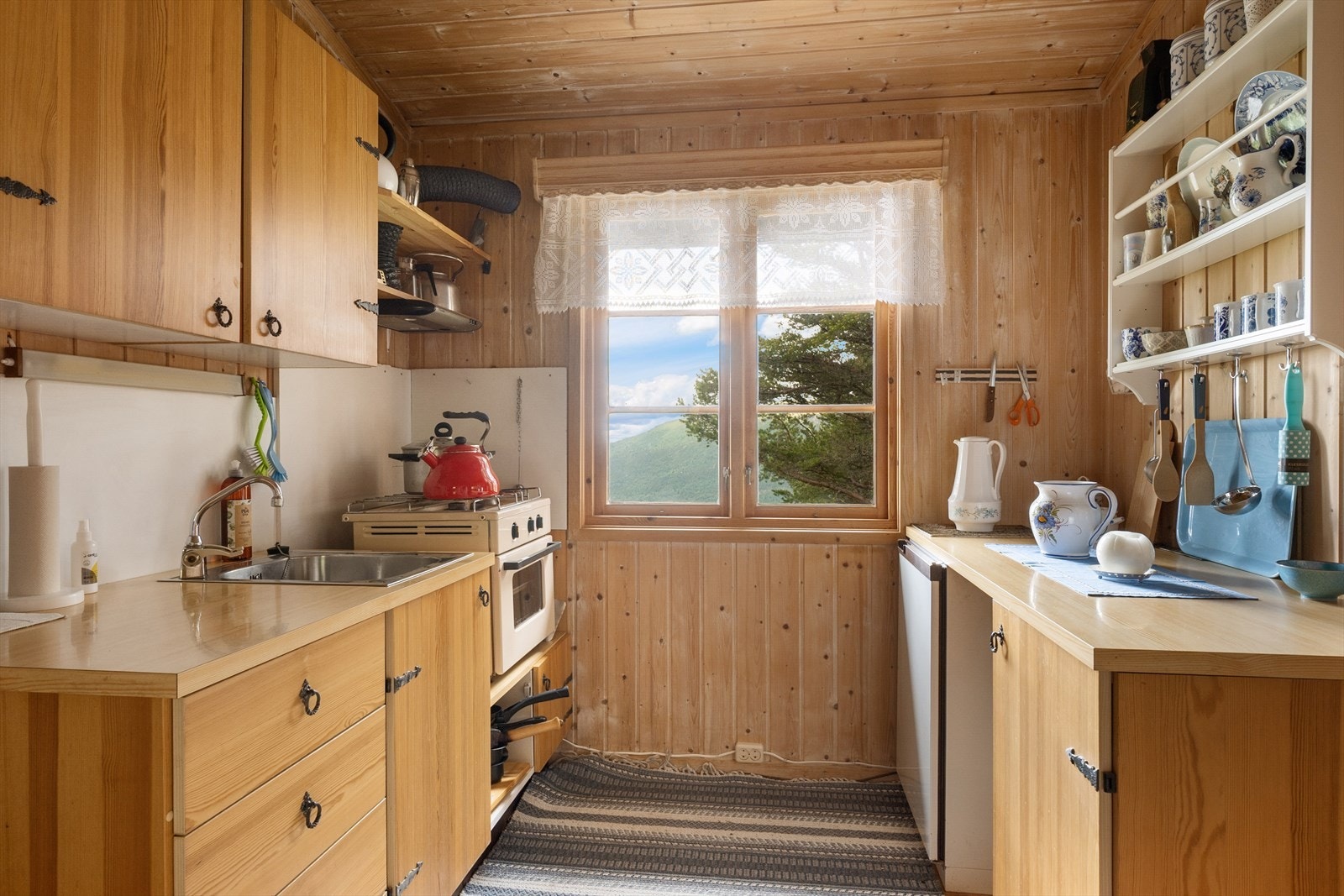 Her har man plass til å ordne seg god mat. Galleribilde