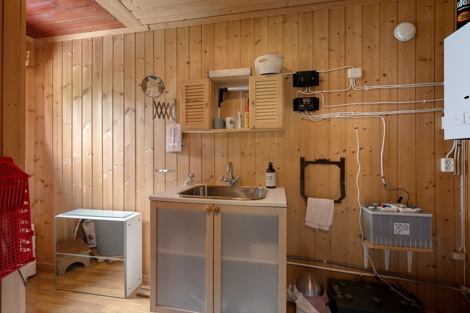 Det er også et stellerom i hytta. Galleribilde