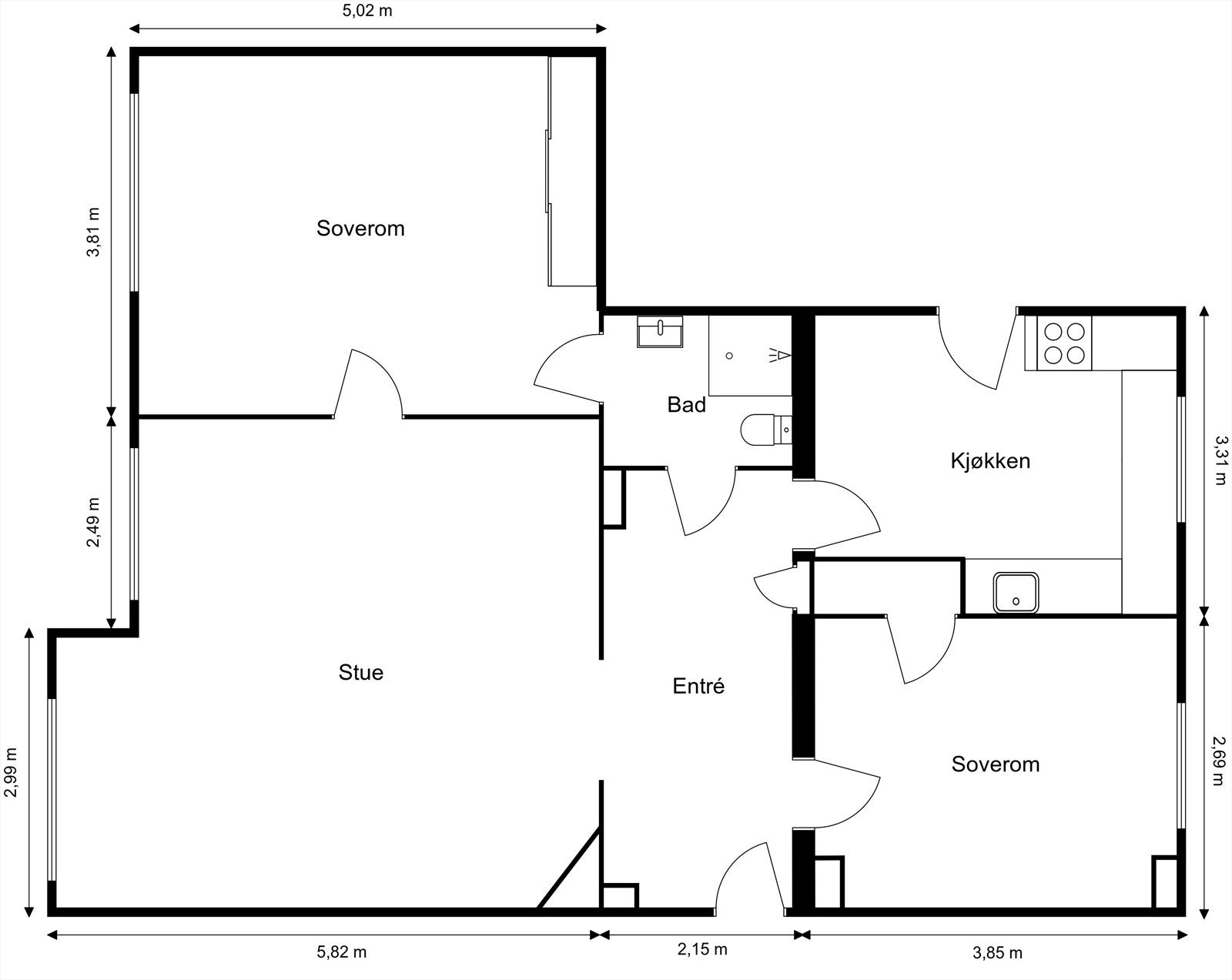 Plantegning Galleribilde