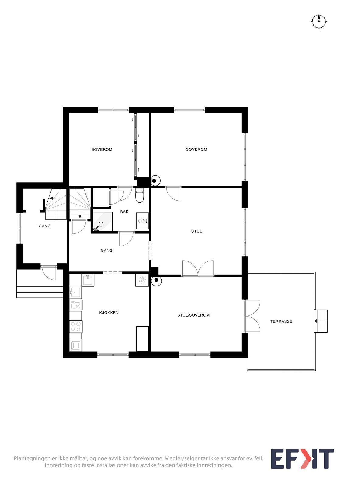 Plantegning 1. etasje. Galleribilde