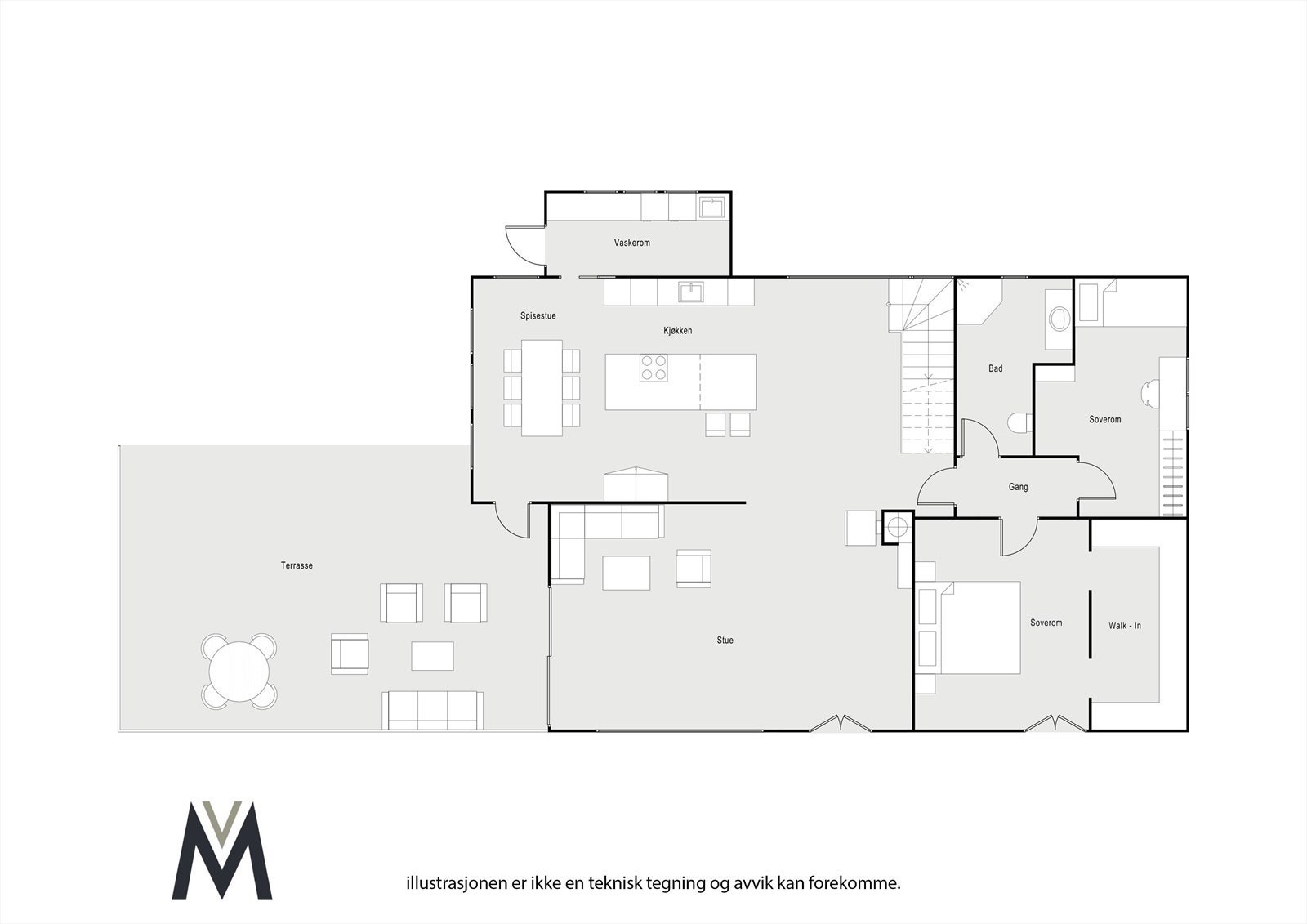 Plan 1. etasje Galleribilde