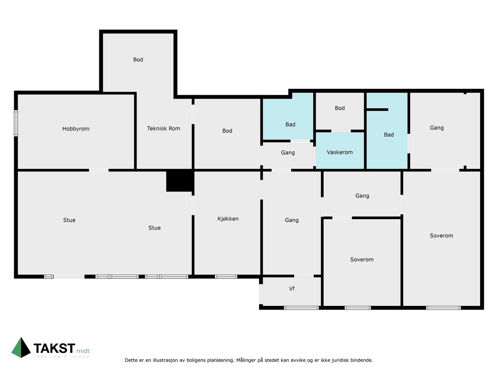 Planskisse sokkel Galleribilde