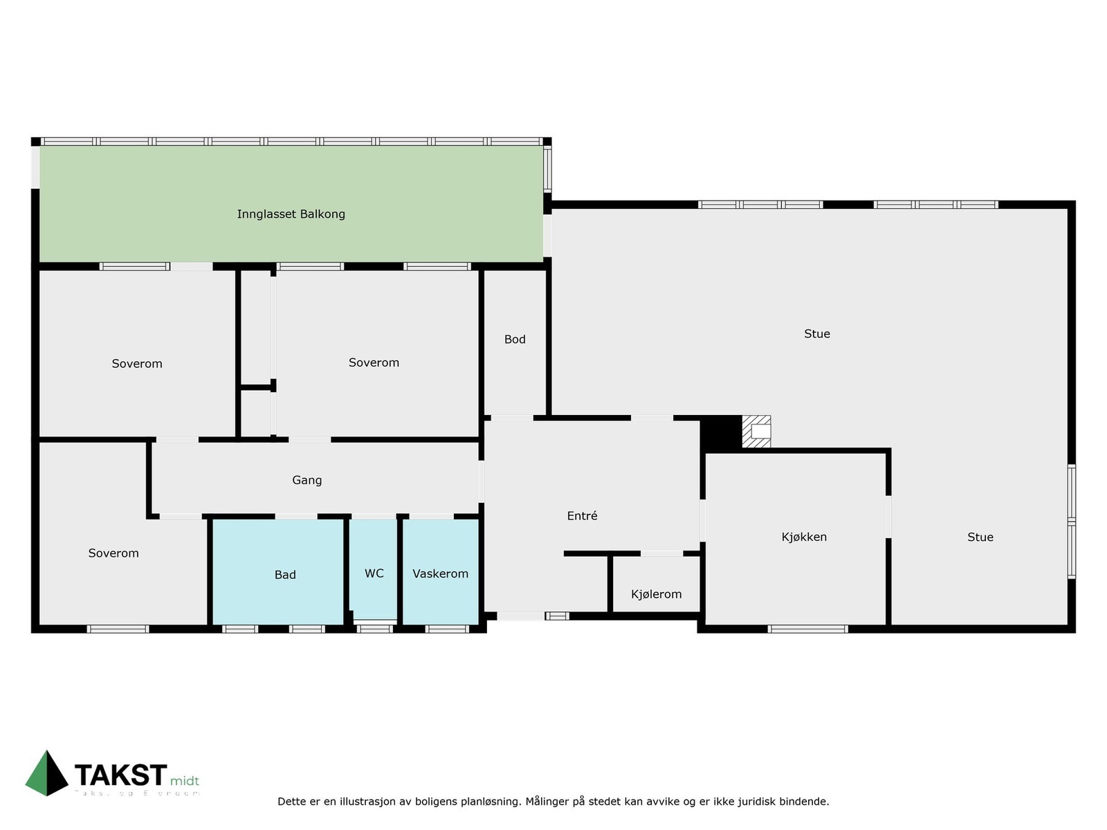 Planskisse hovedetasje Galleribilde