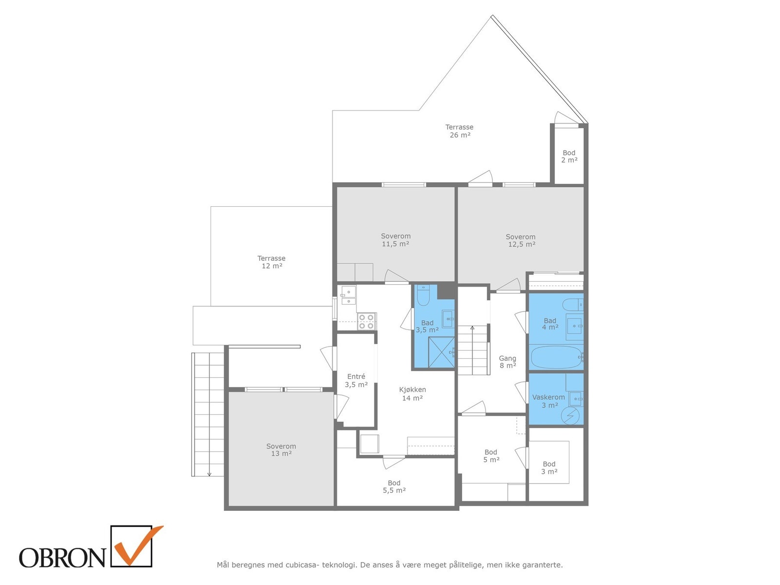 Planskisse kjeller. Galleribilde