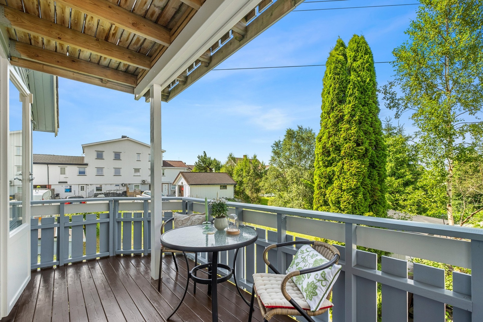 Verandaen er på 13 kvm. Galleribilde