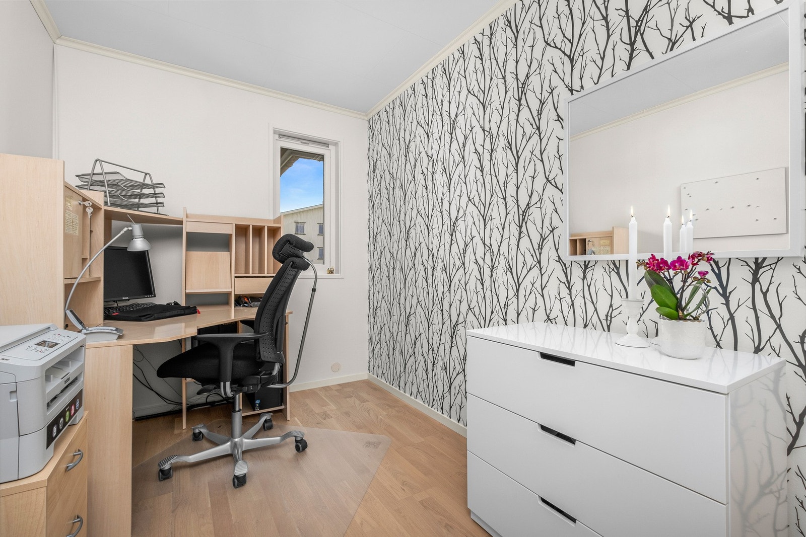 Soverom/kontor på 8,5 kvm. Galleribilde