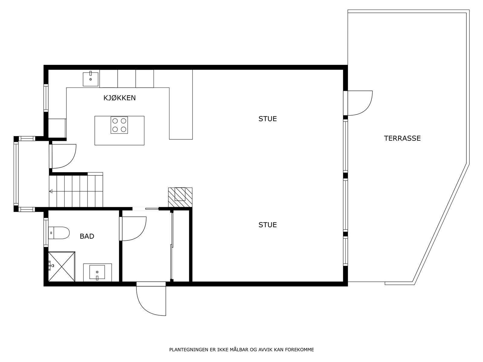 Plantegning 1. etg. Galleribilde