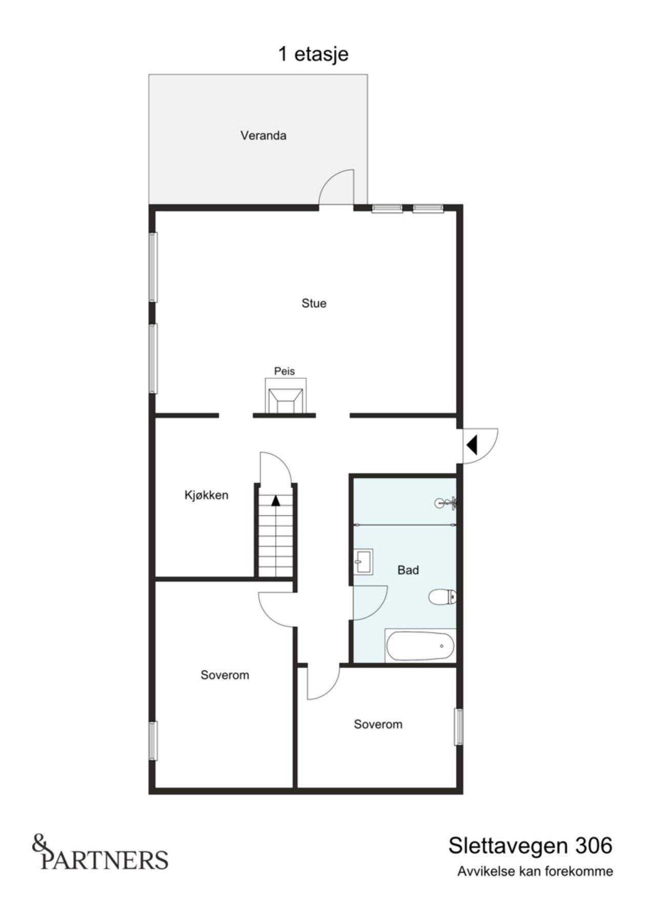 Plantegning 1.etasje Galleribilde