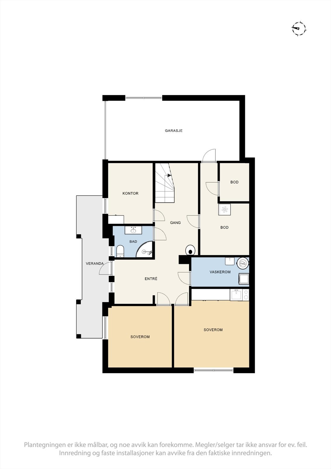 Plantegning kjeller. Galleribilde