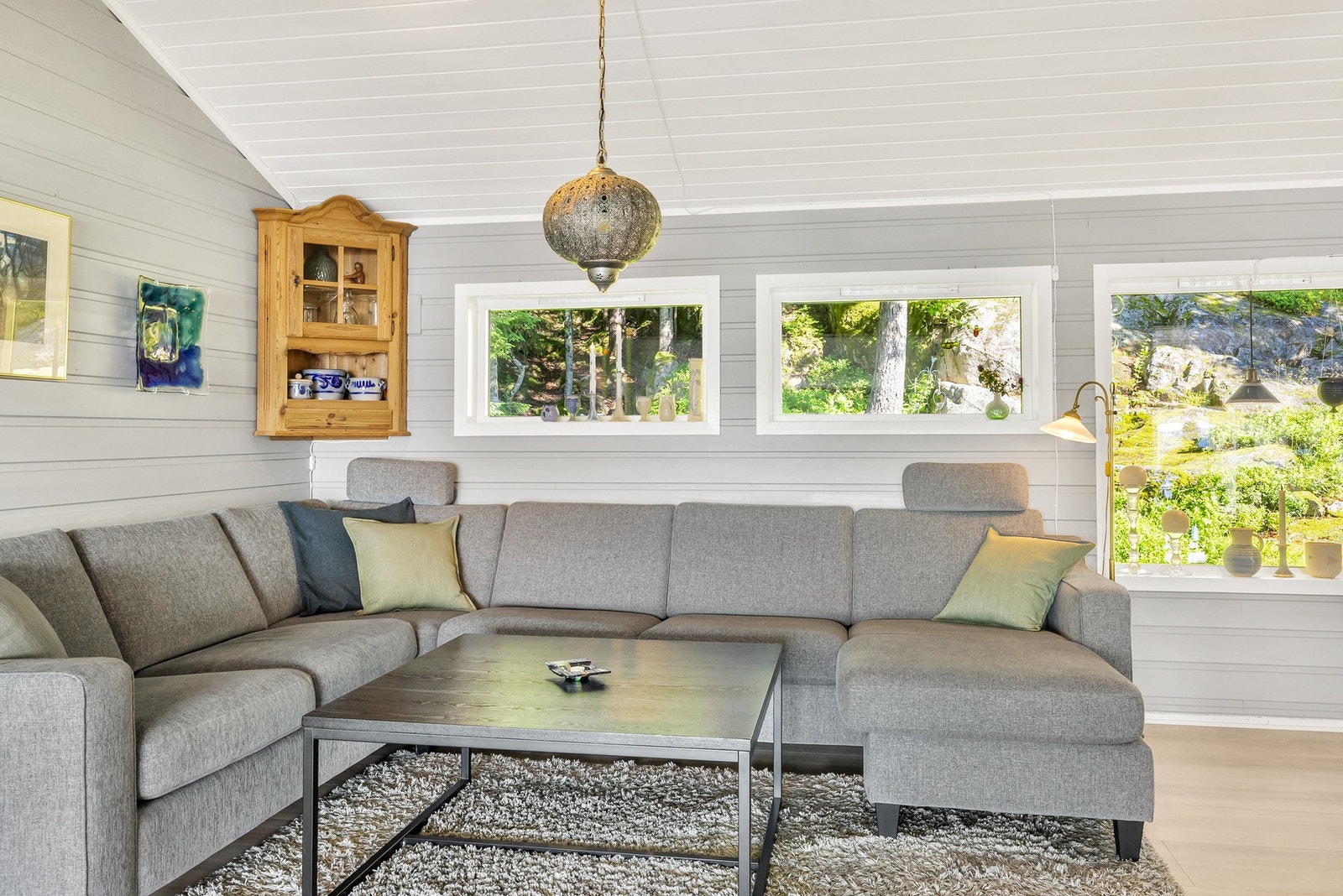 Lun og koselig sone for sofagruppe Galleribilde