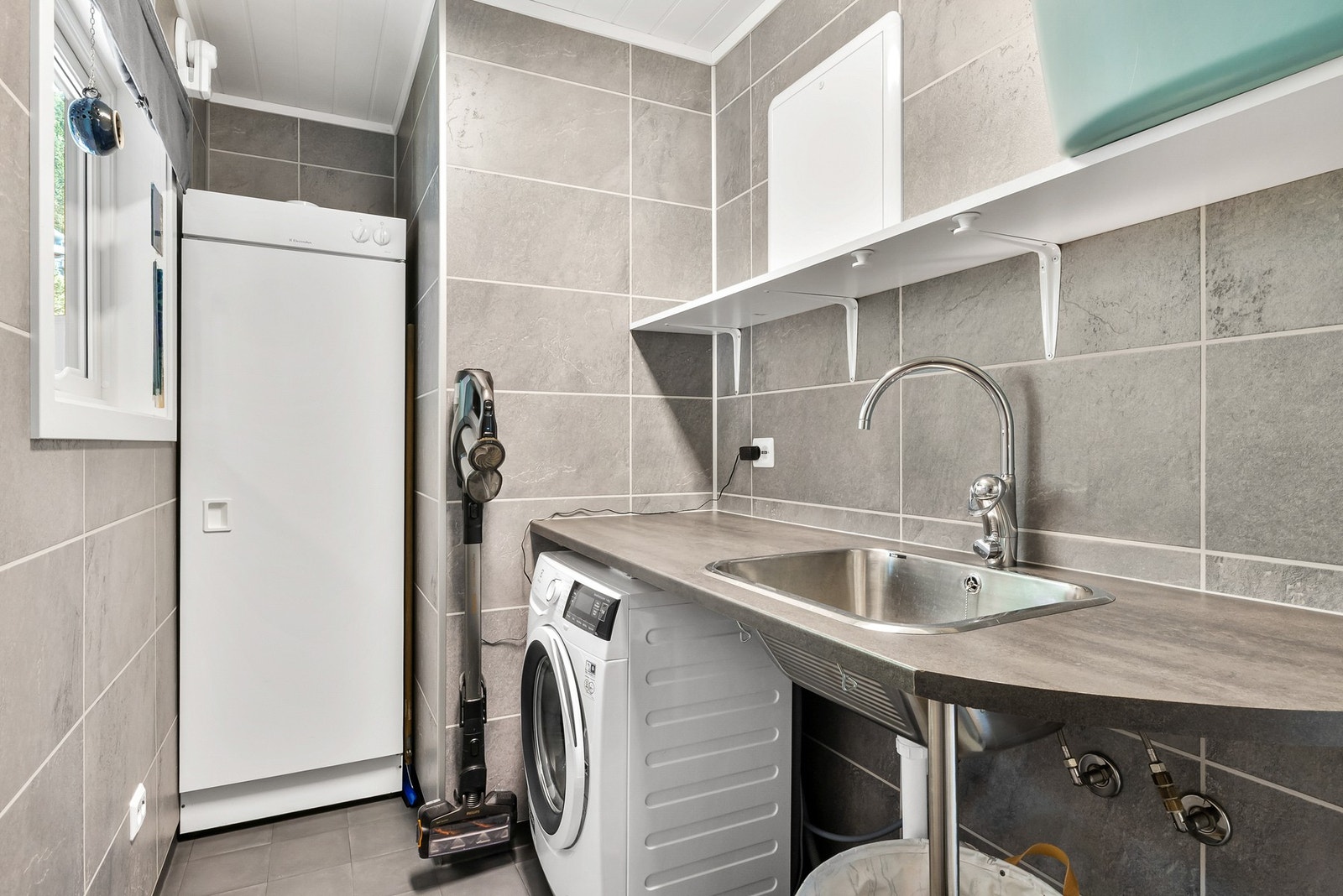 Vaskerom på hovedplanet ble også renovert i 2018 Galleribilde