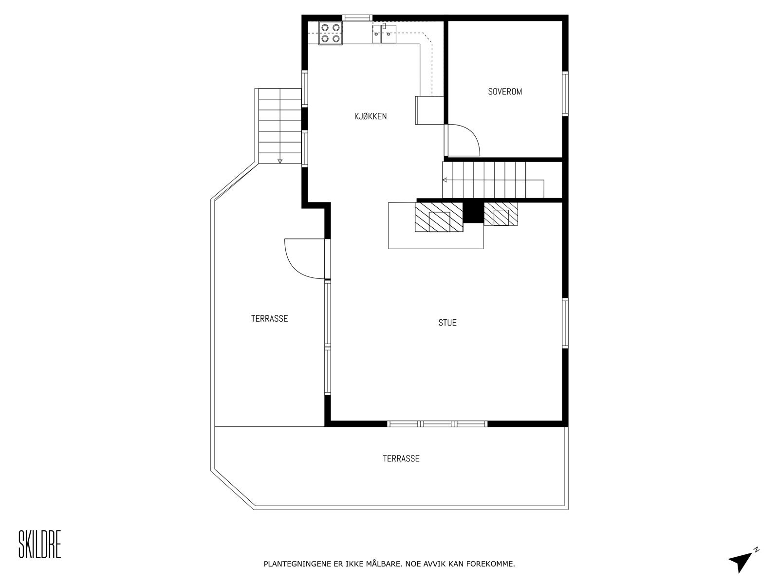 Plantegning første etasje. Galleribilde