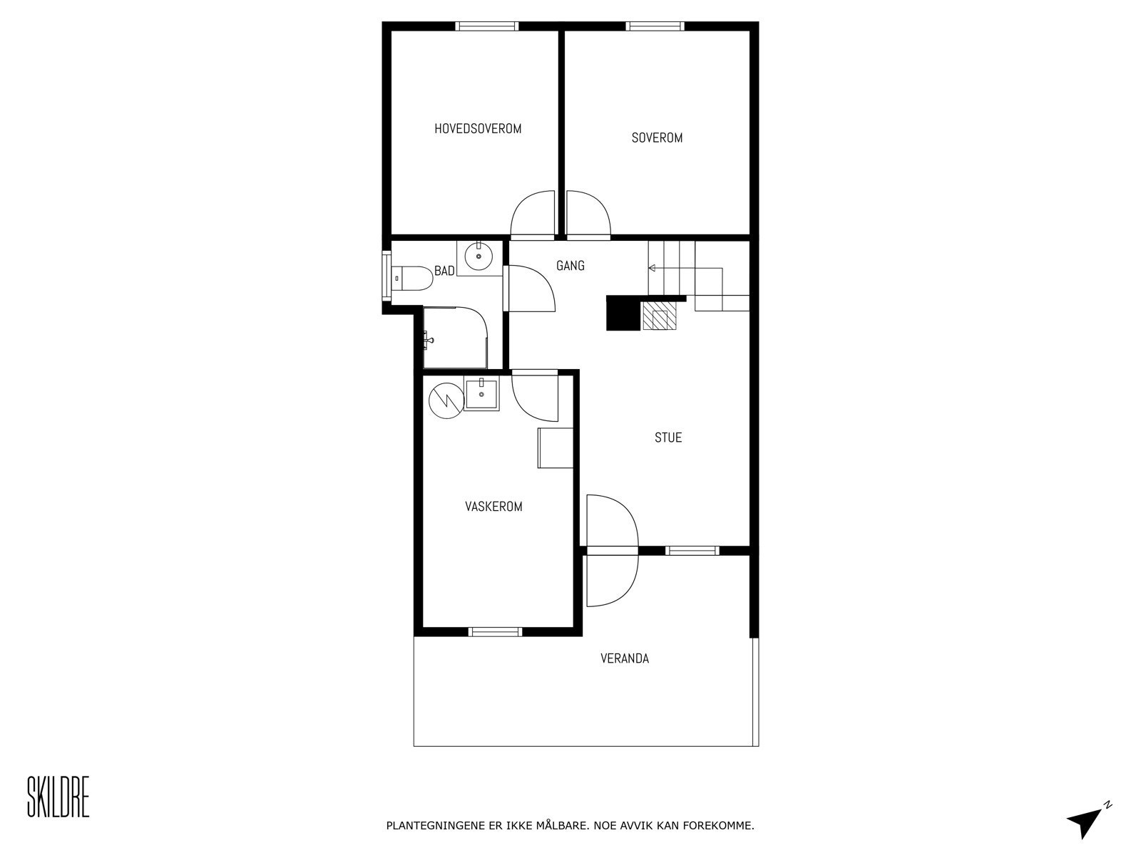 Plantegning underetasje. Galleribilde