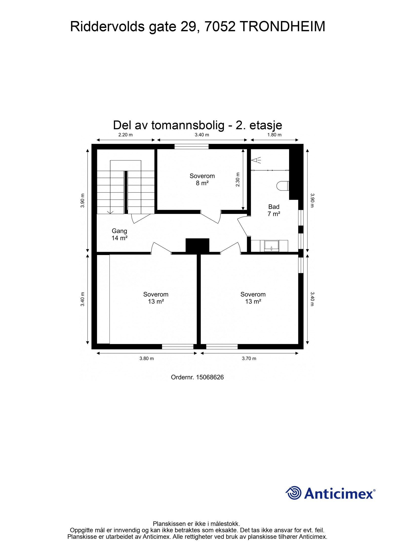 Plantegning - 2. etasje. Galleribilde