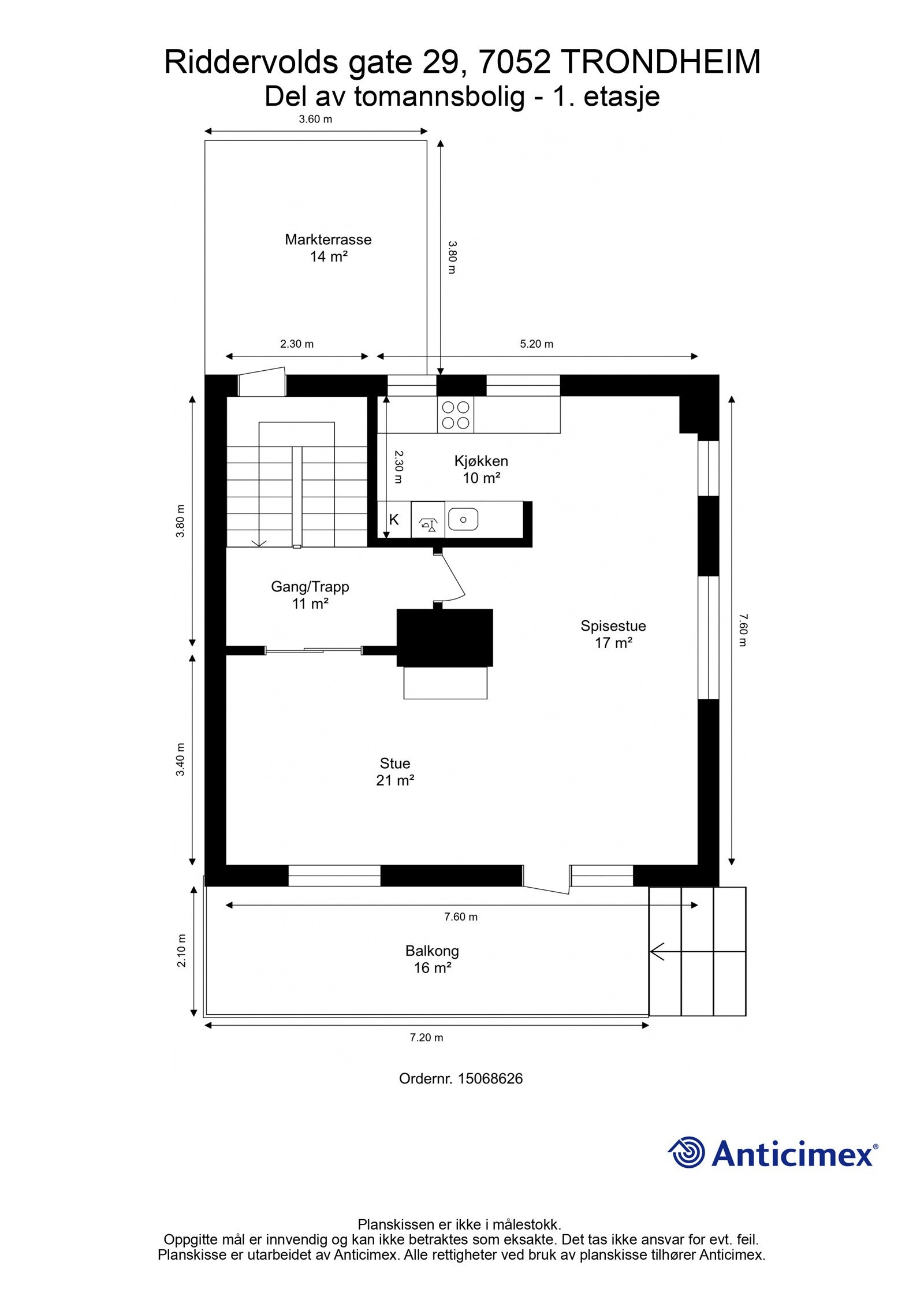 Plantegning - 1. etasje. Galleribilde