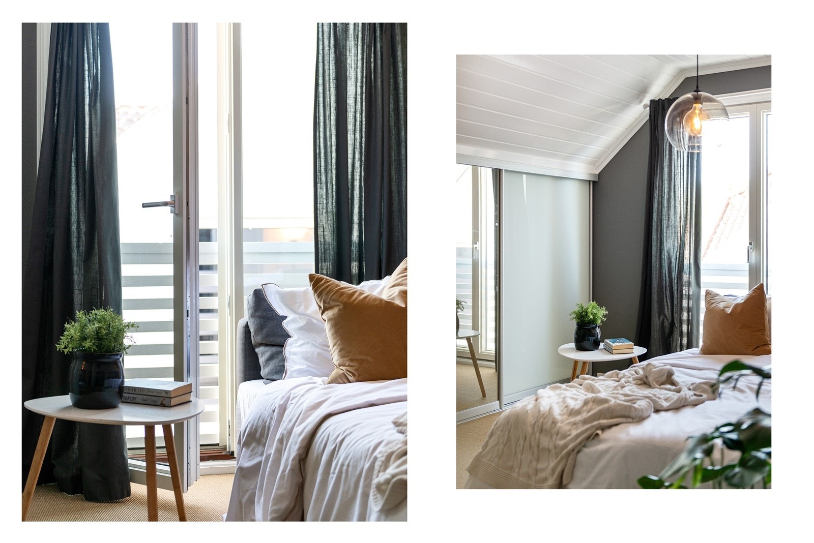 Dette rommet har stor skyvedørsgarderobe og Frans balkong. Galleribilde