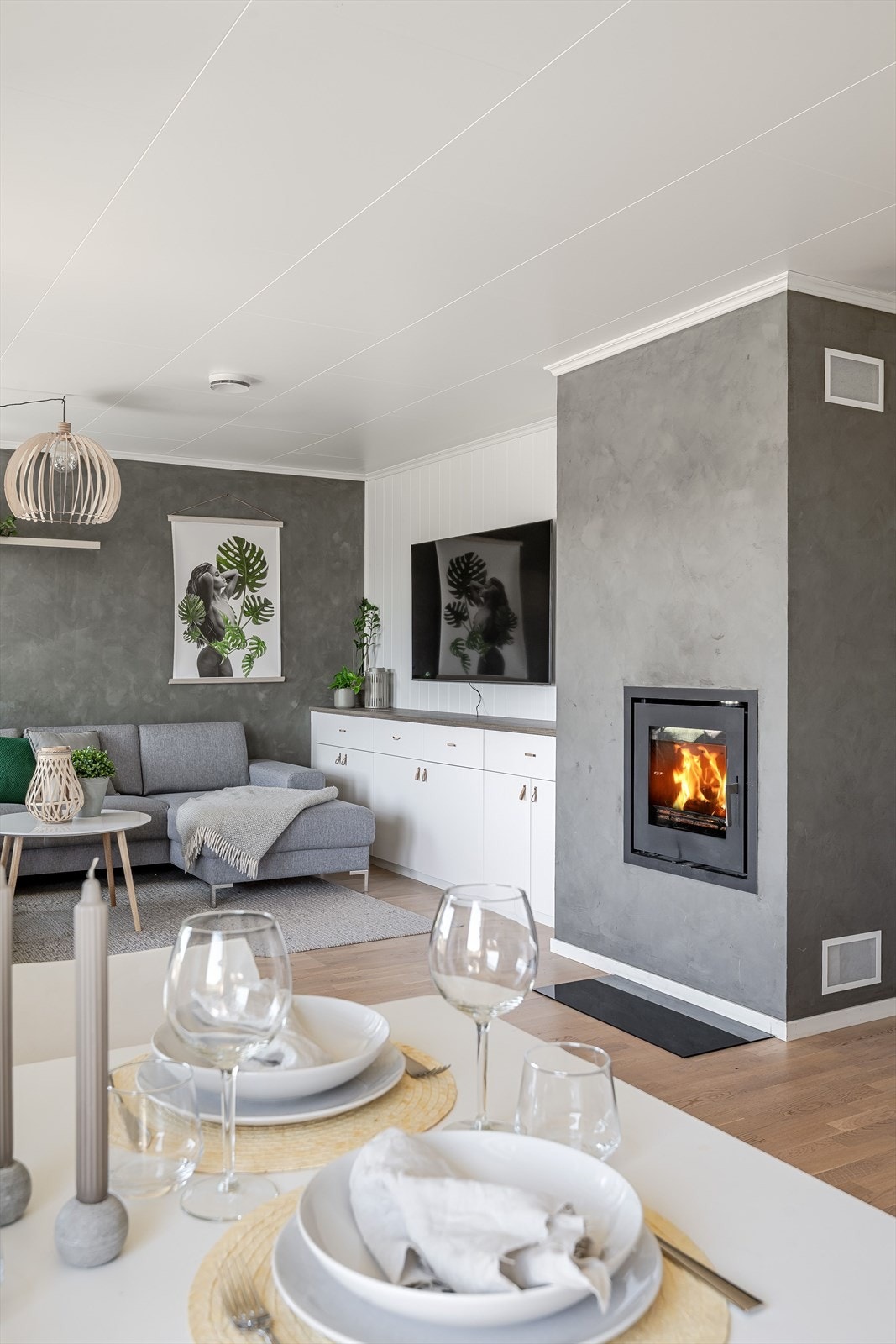 Leiligheten har balansert ventilasjon som sørger for et godt inneklima. Galleribilde