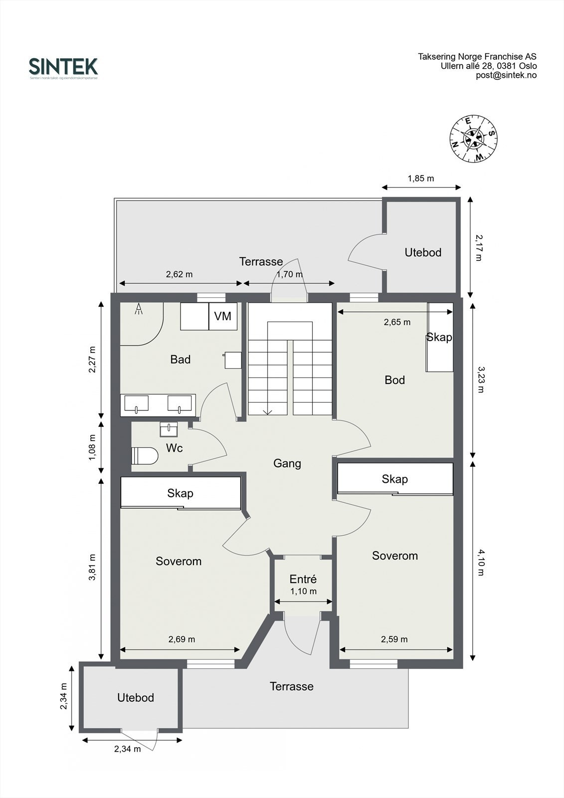 Planskisse, underetasje. Galleribilde