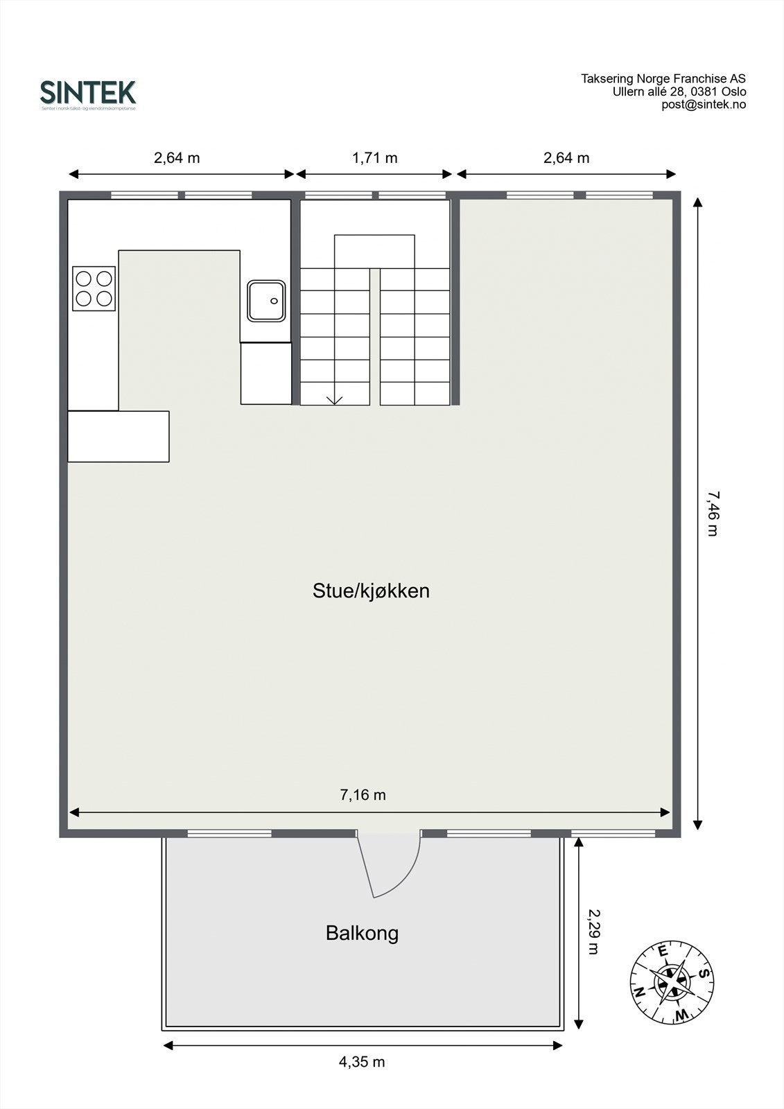 Planskisse, første etasje. Galleribilde