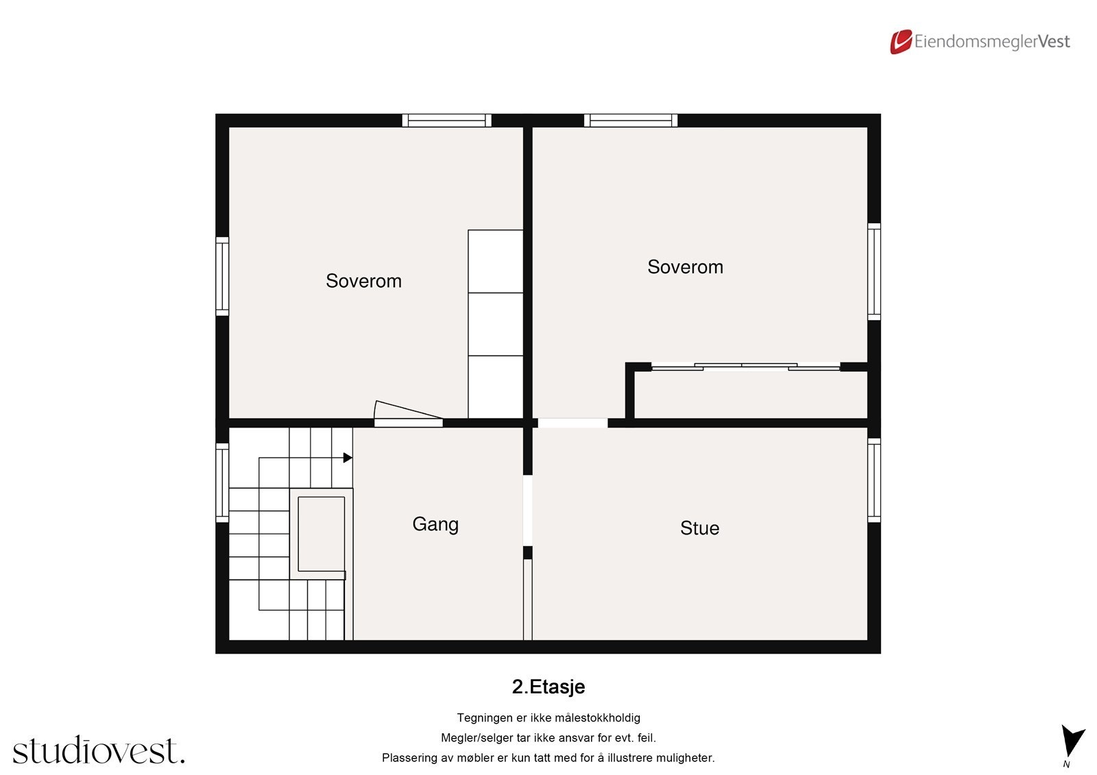 Planskisse: Loft. Galleribilde