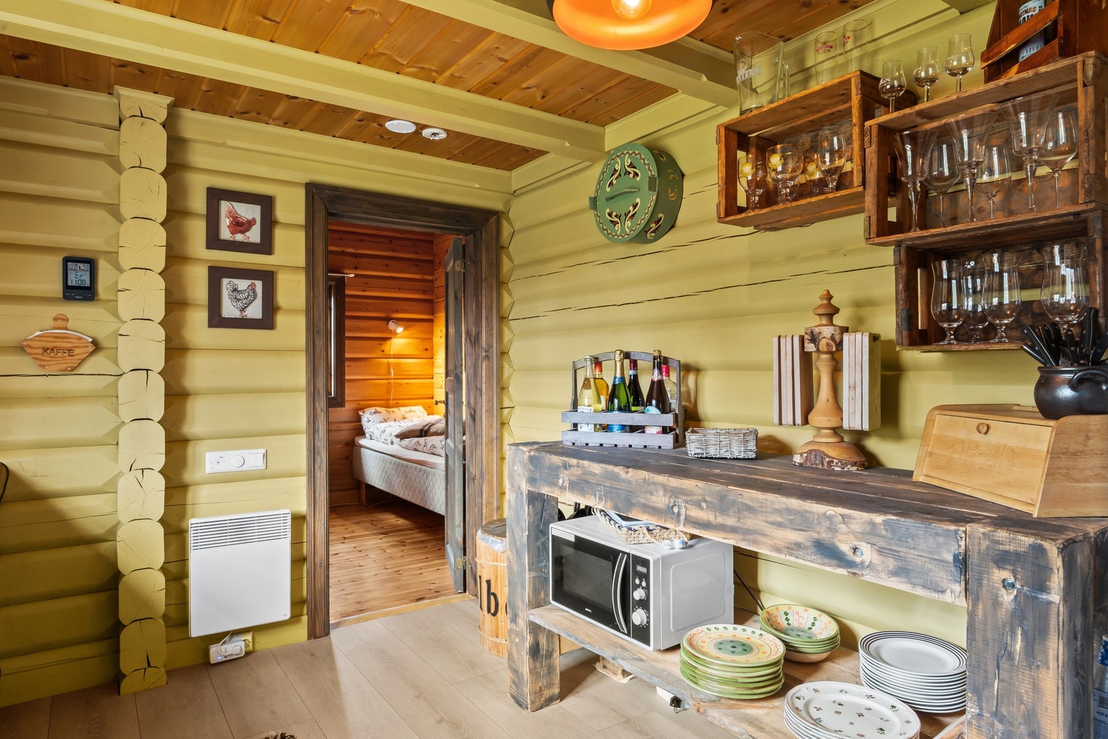 Taklyset kan dimmes. Galleribilde