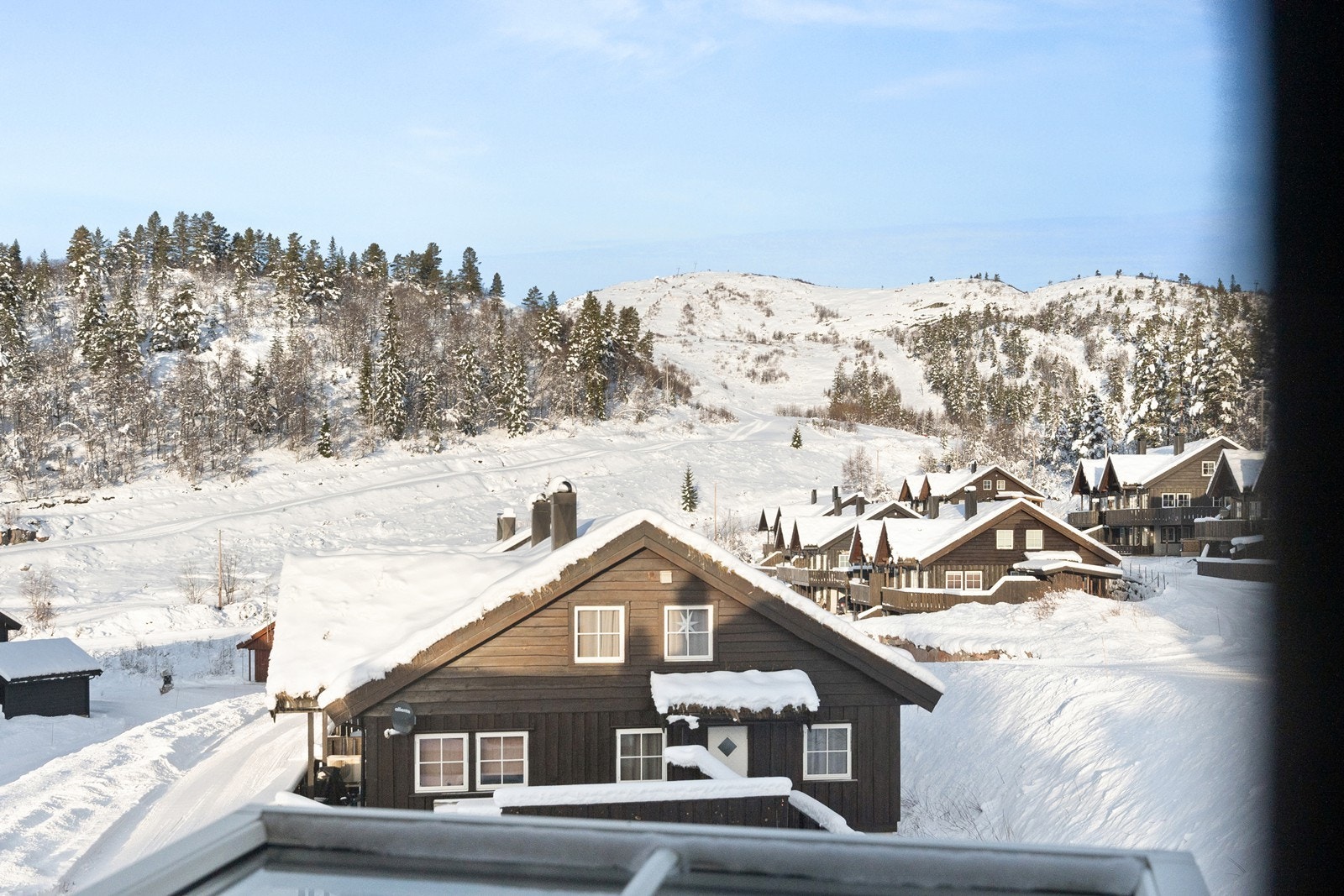 Utsikt fra soverom i 2.etasje. Galleribilde